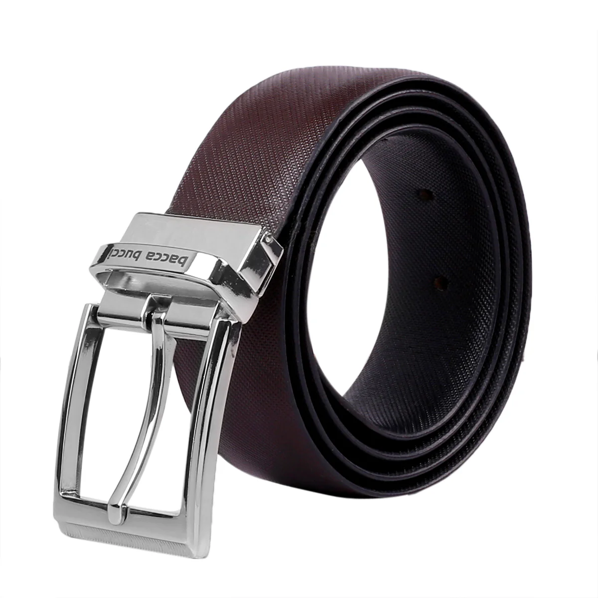 Bacca Bucci® Men's Automatic Reversible Classic Dress belt Italian Top Grain Genuine Leather with Auto rotating Buckle- Black & Brown - Image 9