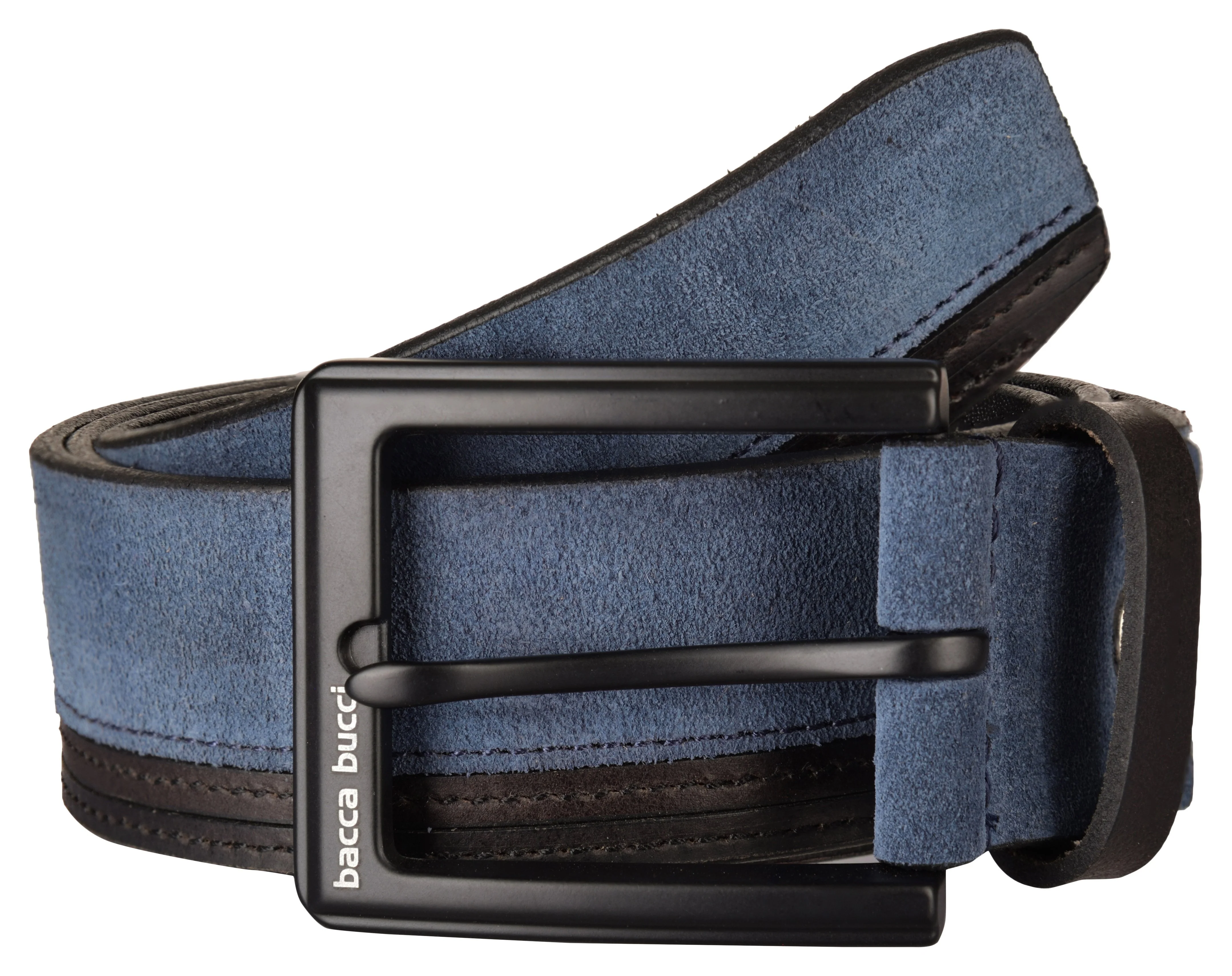Bacca Bucci dress Belt full Leather & Suede Belt with nickle free Buckle - Image 3