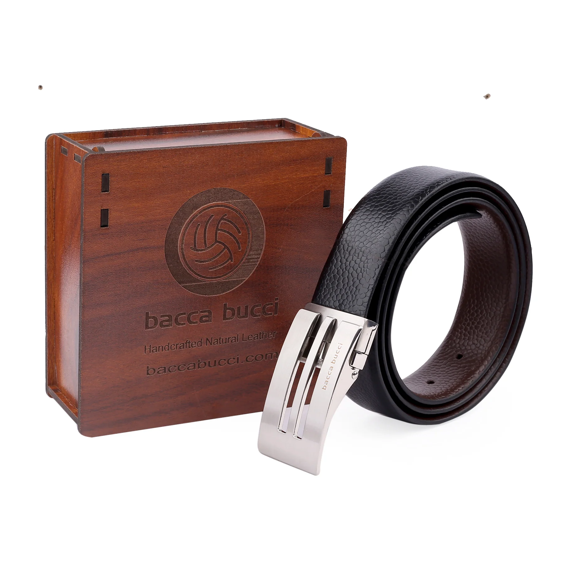 Bacca Bucci Auto reversible dress belt with Genuine Leather - Image 6