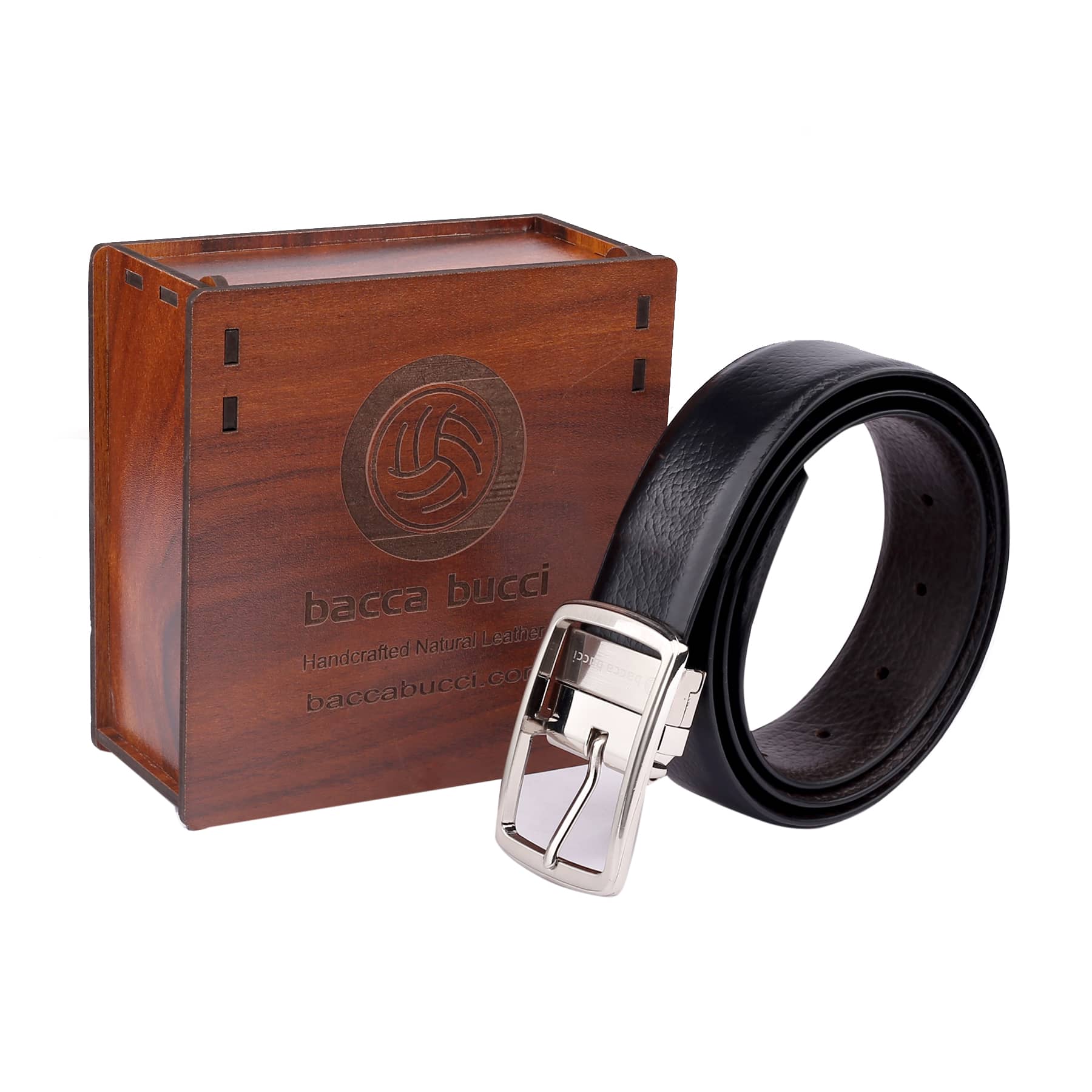 Bacca Bucci Auto reversible dress belt with Genuine Leather - Image 6