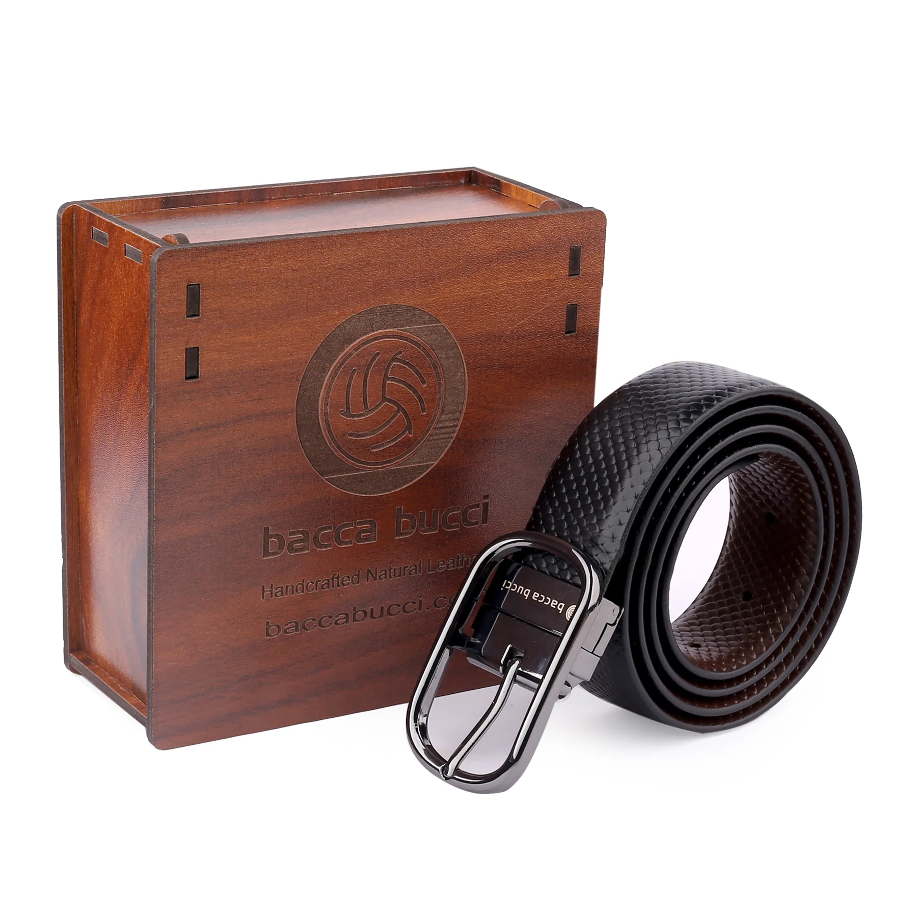 Bacca Bucci Auto reversible dress belt with Genuine Leather - Image 7