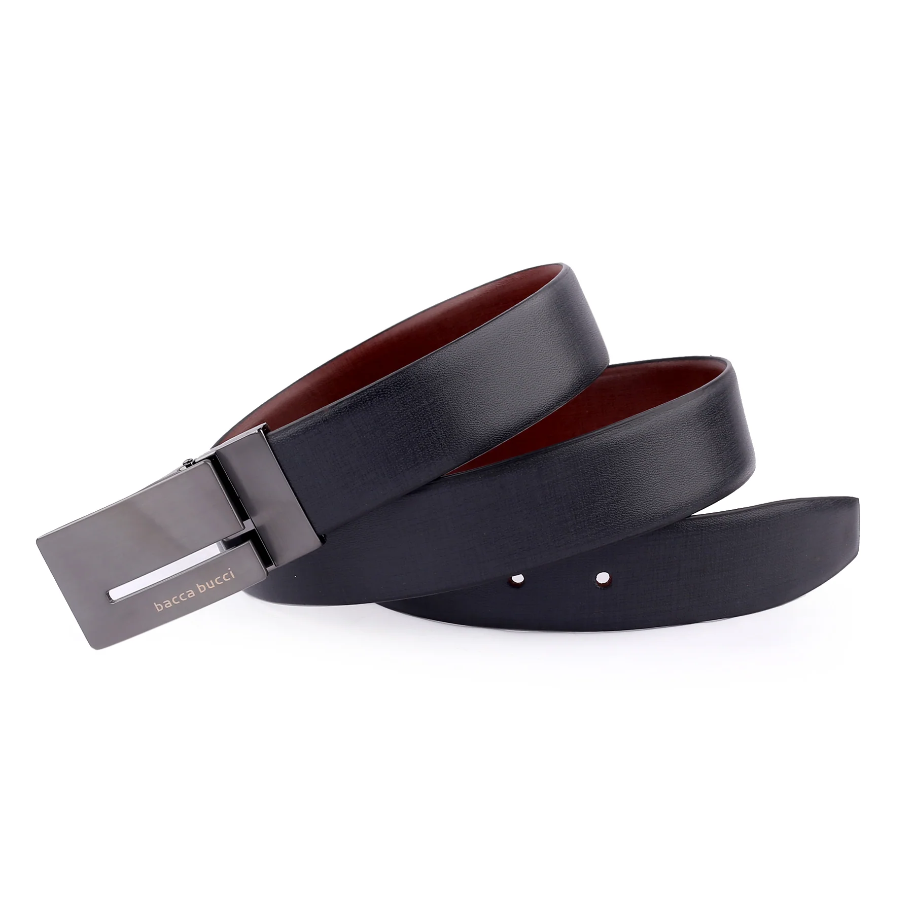 Bacca Bucci Auto reversible dress belt with Genuine Leather - Image 4