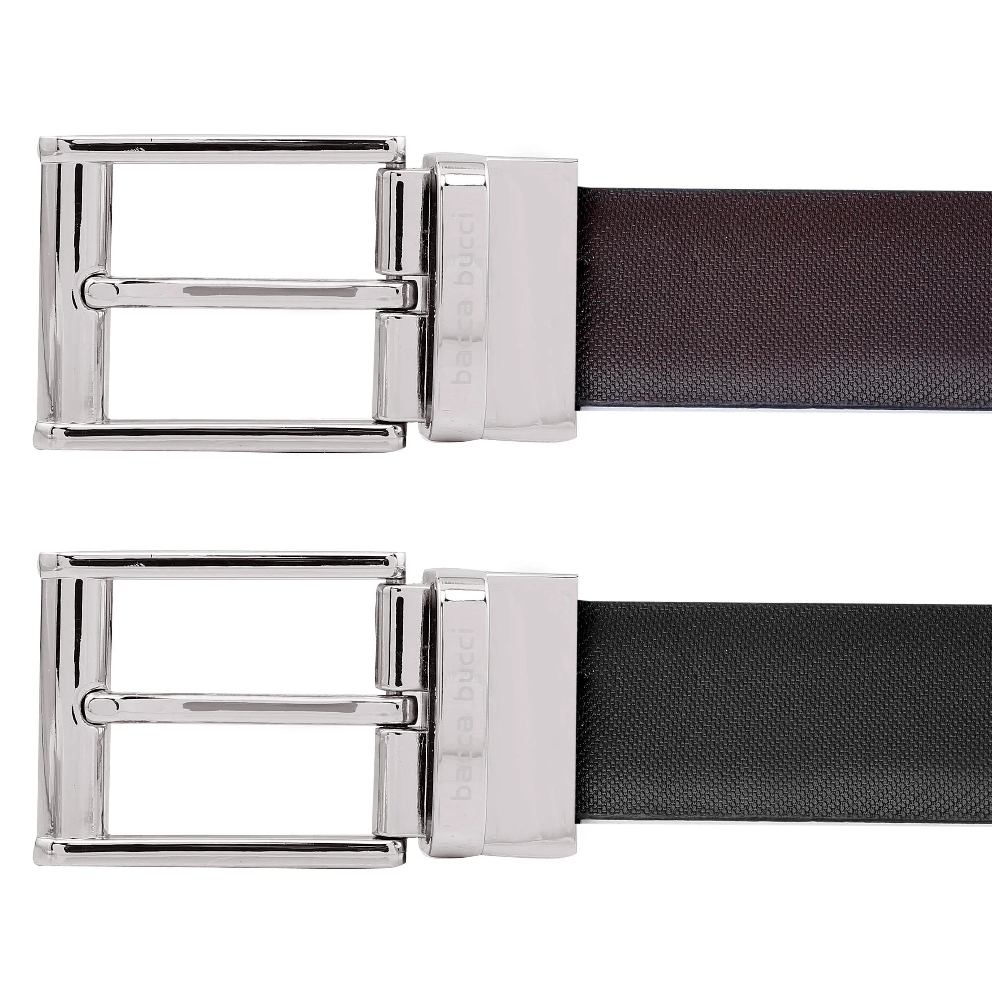 Bacca Bucci 35 MM Nickle Free Reversible-Clamp Belt-Buckle with Branding (Buckle only) - Image 2