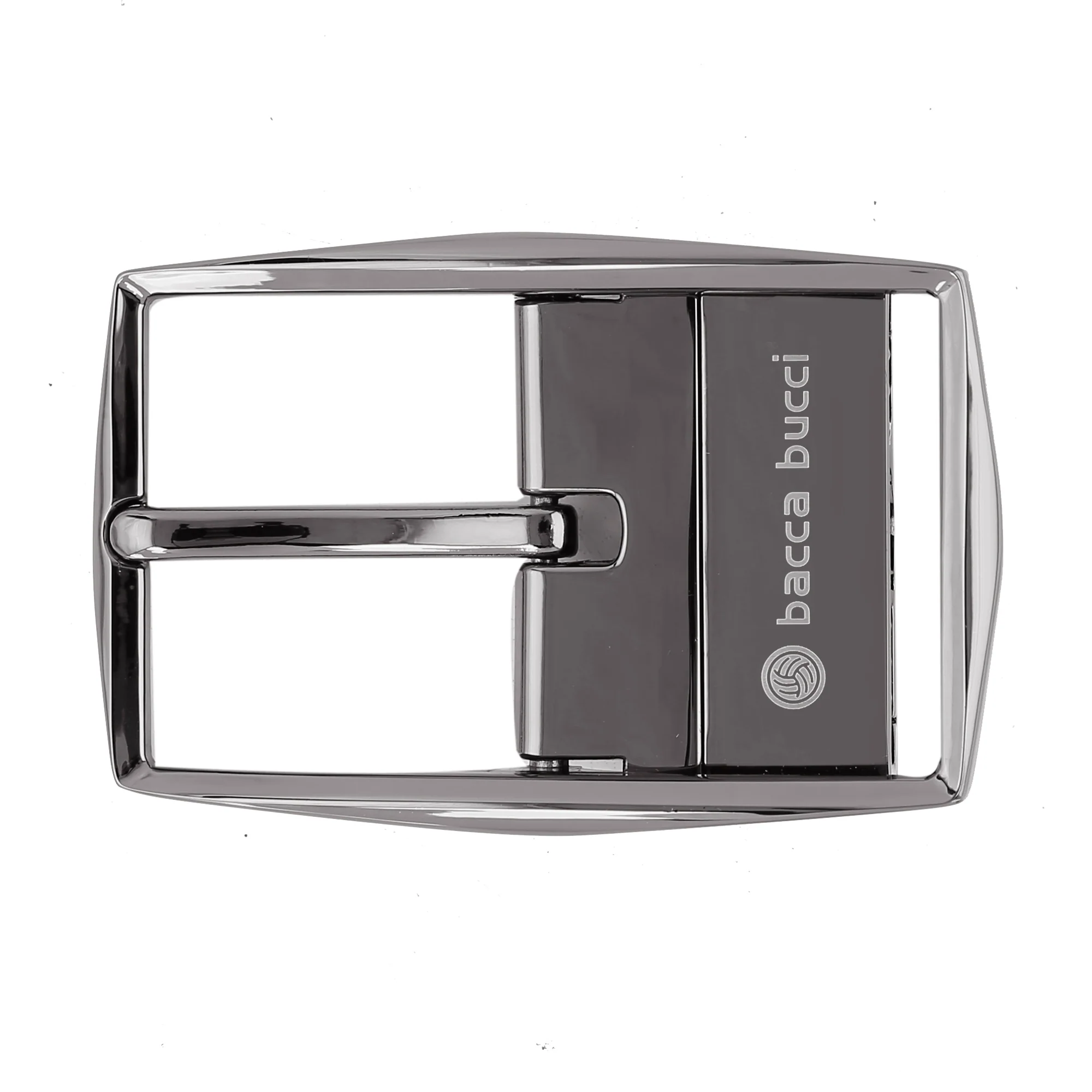 Bacca Bucci 35 MM Nickle-free Reversible Clamp Belt Buckle with Branding - Image 4