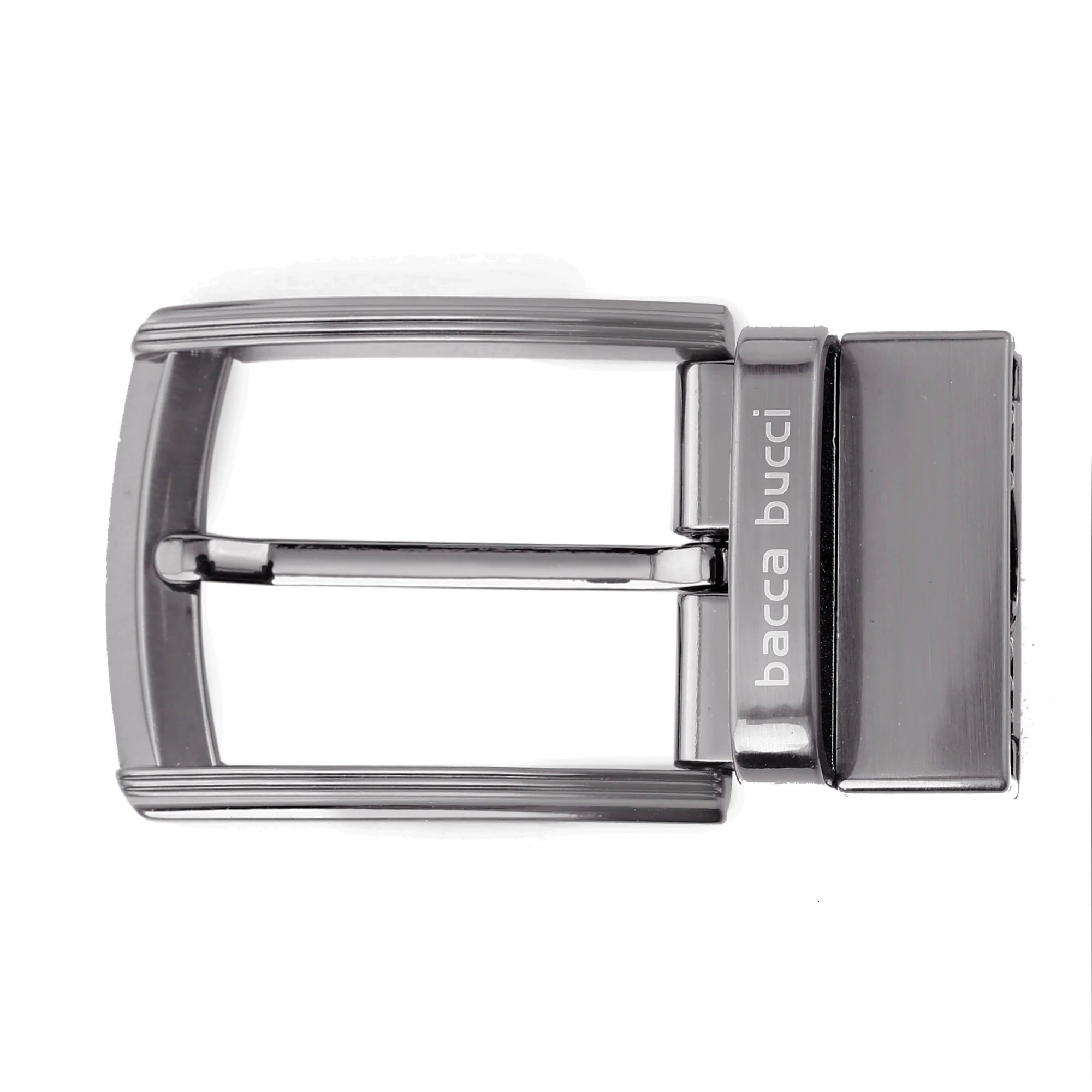 Bacca Bucci 35 MM Nickle free Reversible Clamp Belt Buckle with Branding (Buckle only) - Image 3