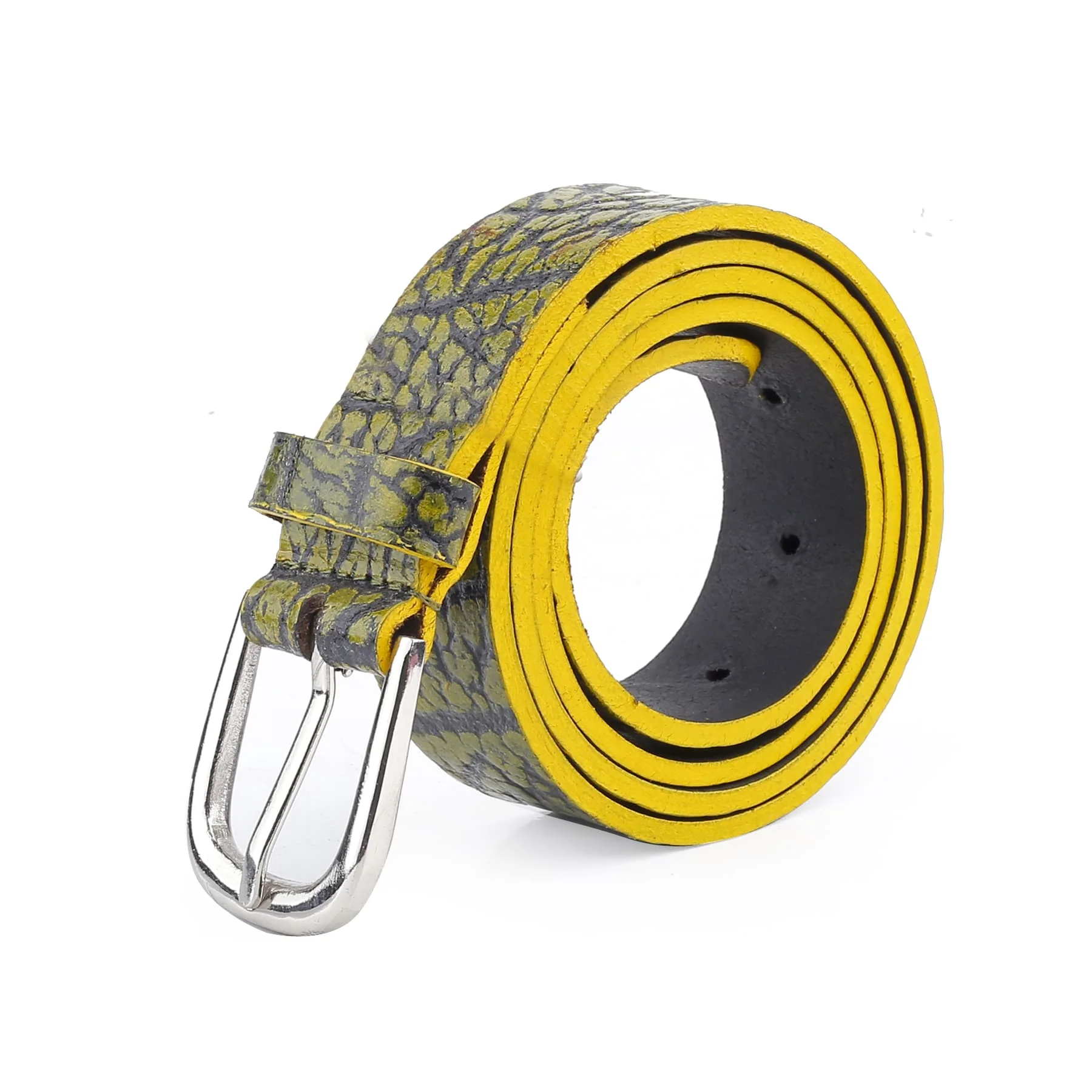 Bacca Bucci 'AURELIA VIRENTIS' Elite Series: Women’s Textured Genuine Leather Belt with Artisanal Pattern - Image 2