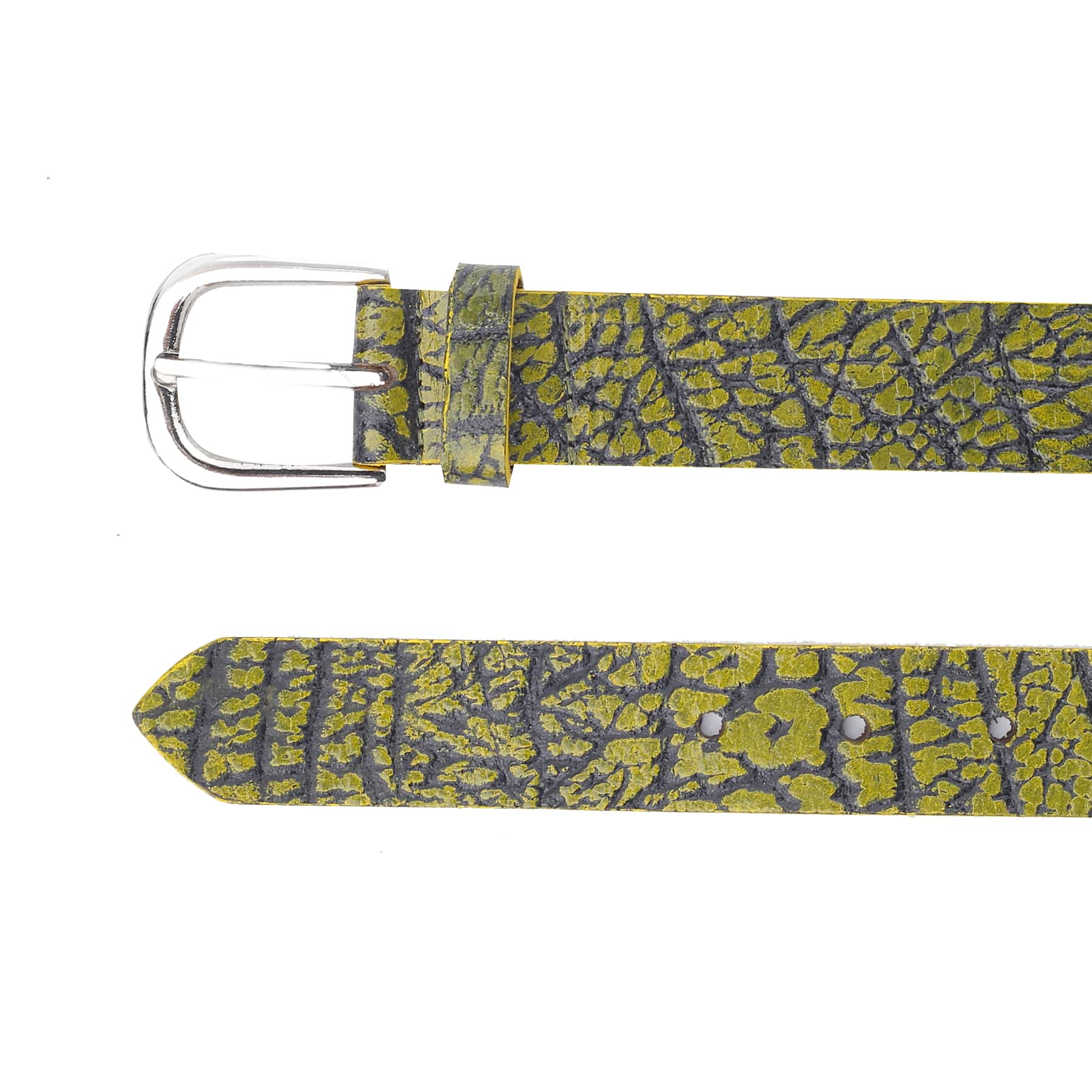 Bacca Bucci 'AURELIA VIRENTIS' Elite Series: Women’s Textured Genuine Leather Belt with Artisanal Pattern - Image 4