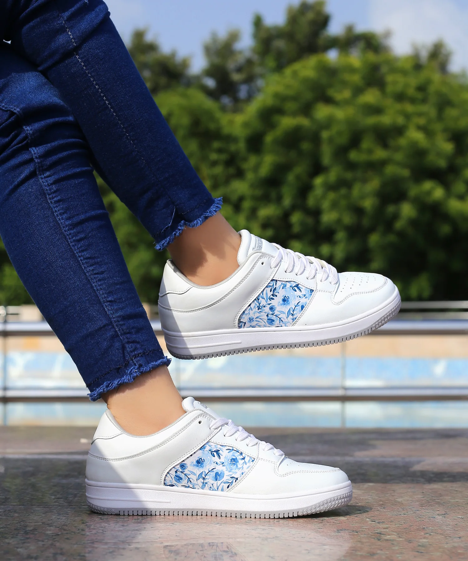 Bacca Bucci BLISS Low Top Flat Sole Fashion Women's Sneakers with Digital Prints - Image 2