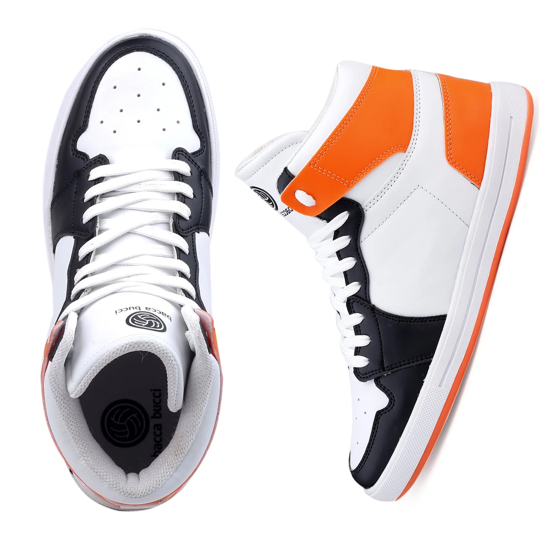 Bacca Bucci Boys or Girls Streetwear Flat Heel High-top Fashions Sneakers (Age : 8 Years to 12 Years) - Image 5
