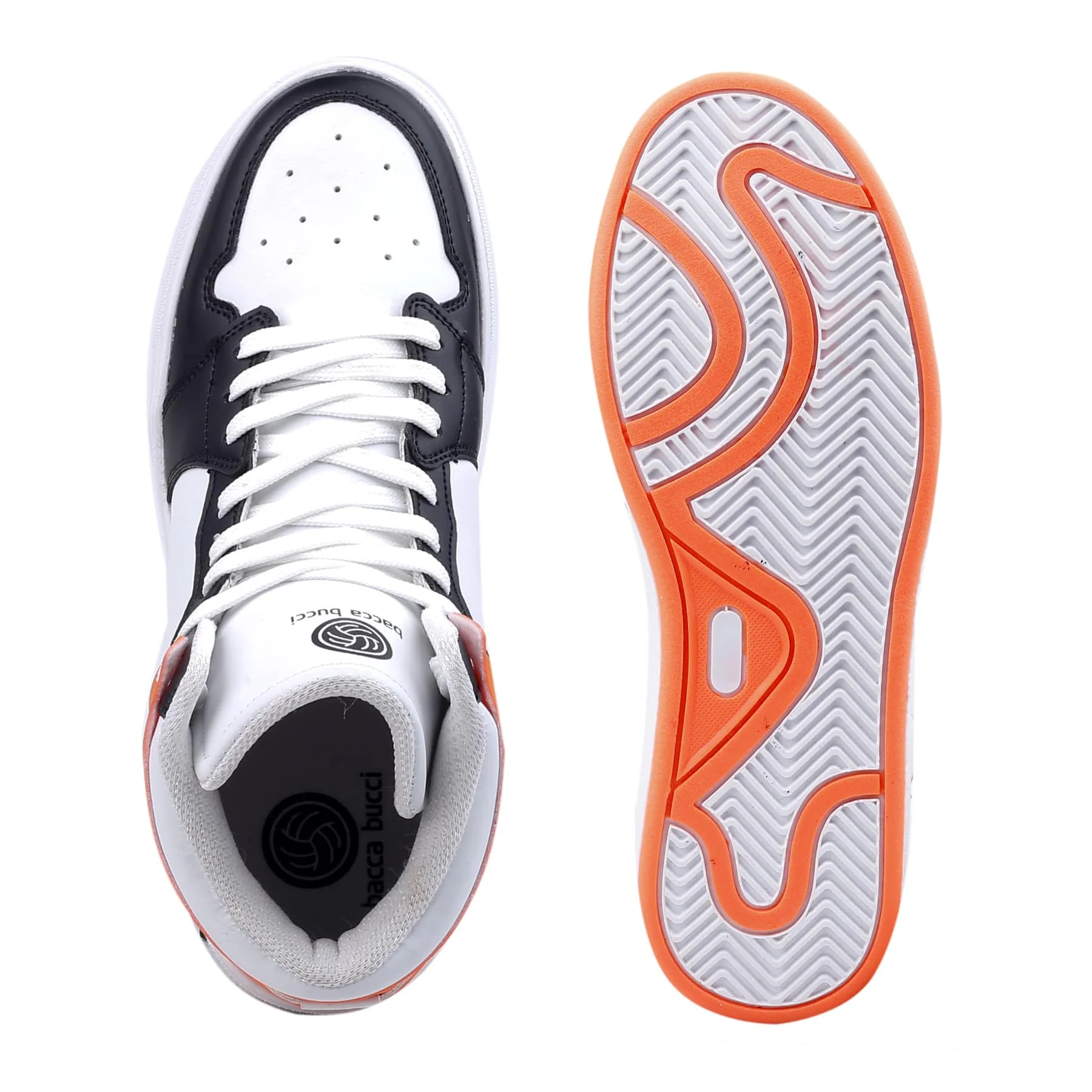 Bacca Bucci Boys or Girls Streetwear Flat Heel High-top Fashions Sneakers (Age : 8 Years to 12 Years) - Image 7