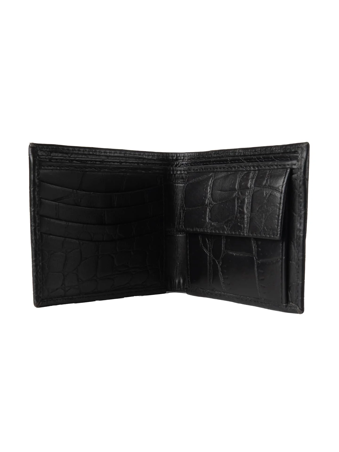 Bacca Bucci Croc-Embossed Bifold Leather Wallet for Teens & Gen Z - Image 6