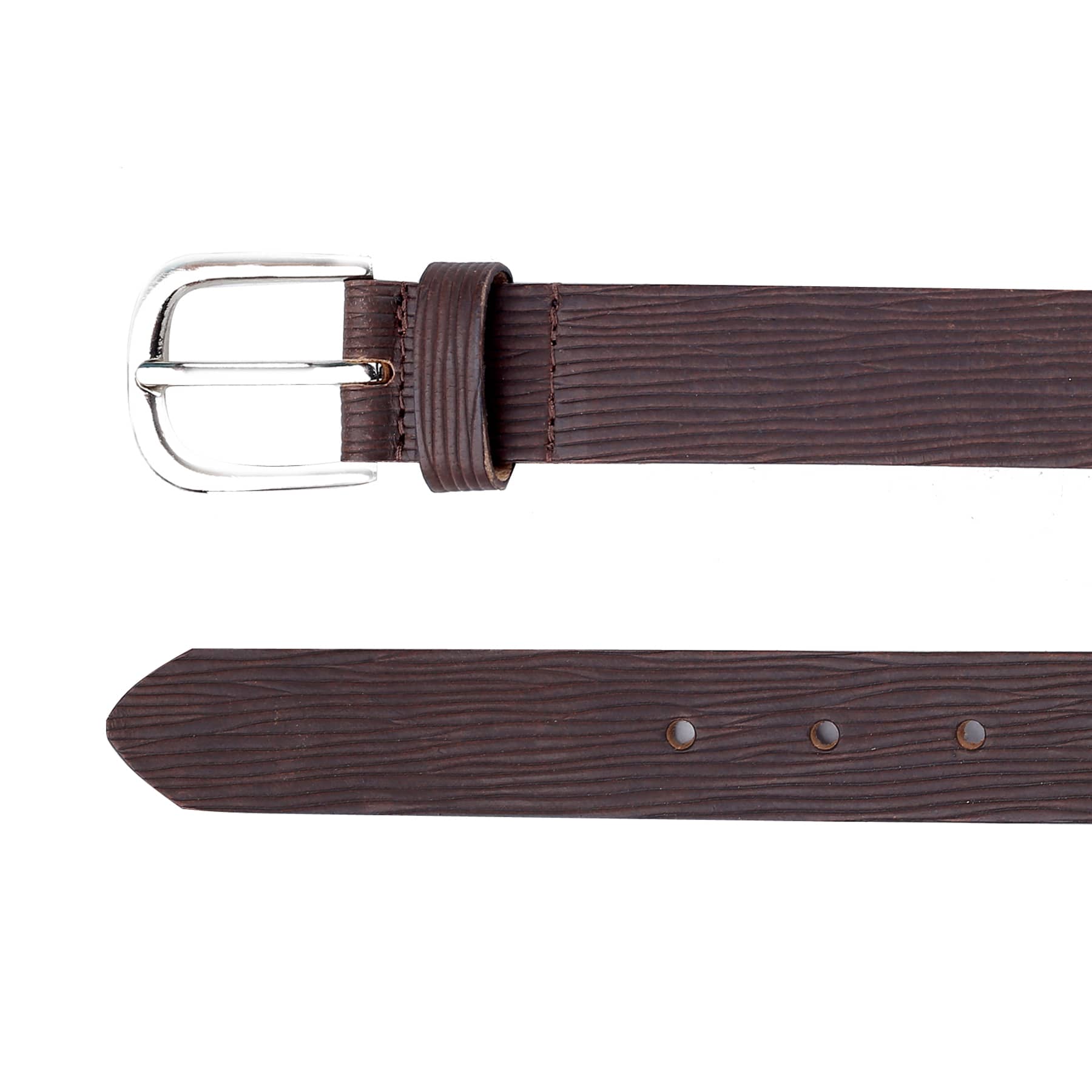 Bacca Bucci 'ELEGANTE' Slim Genuine Leather Belt—Textured Elegance for Versatile Styling- 28 MM - Image 4