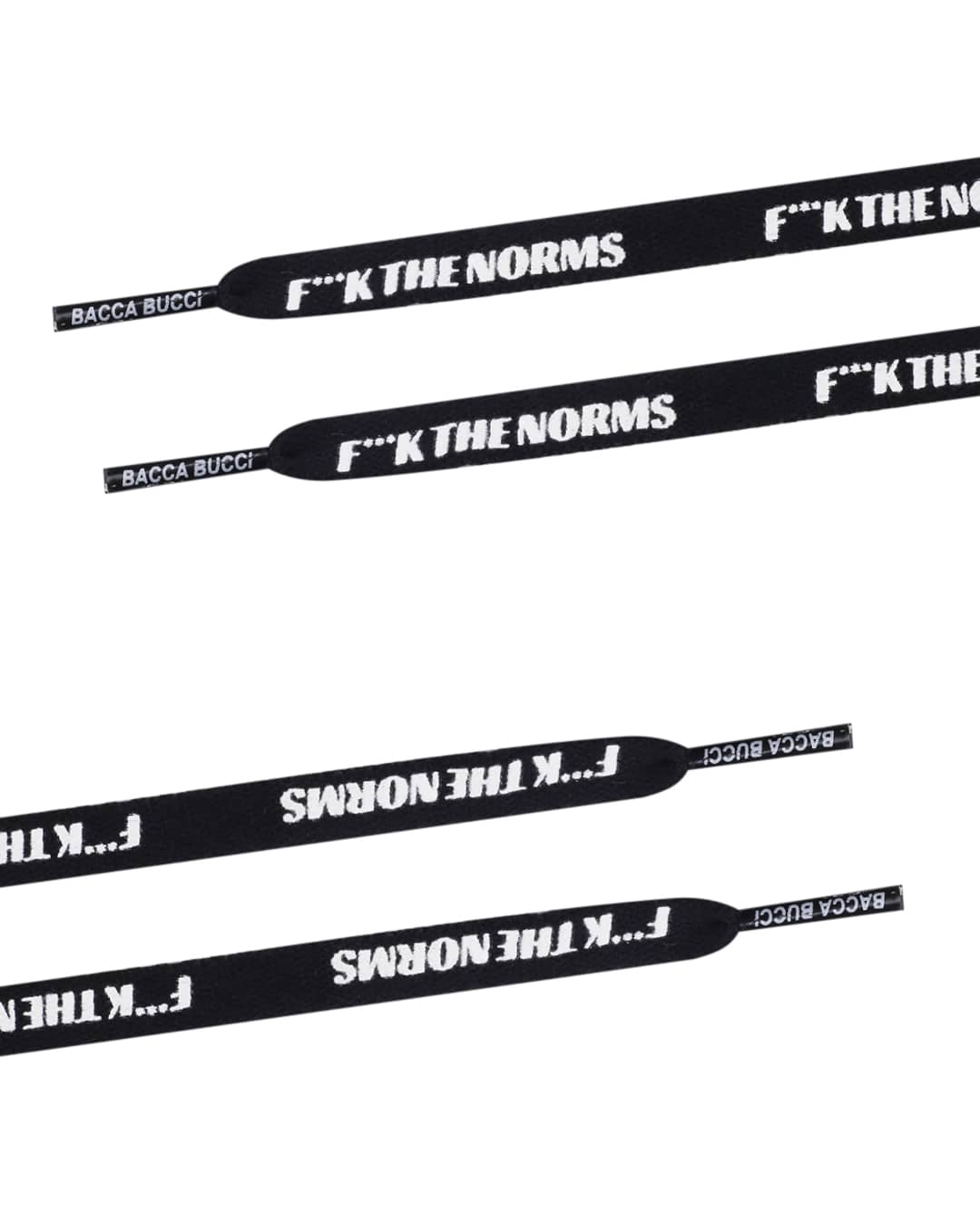 Bacca Bucci "F***K THE NORMS" Sneaker Laces - Image 12