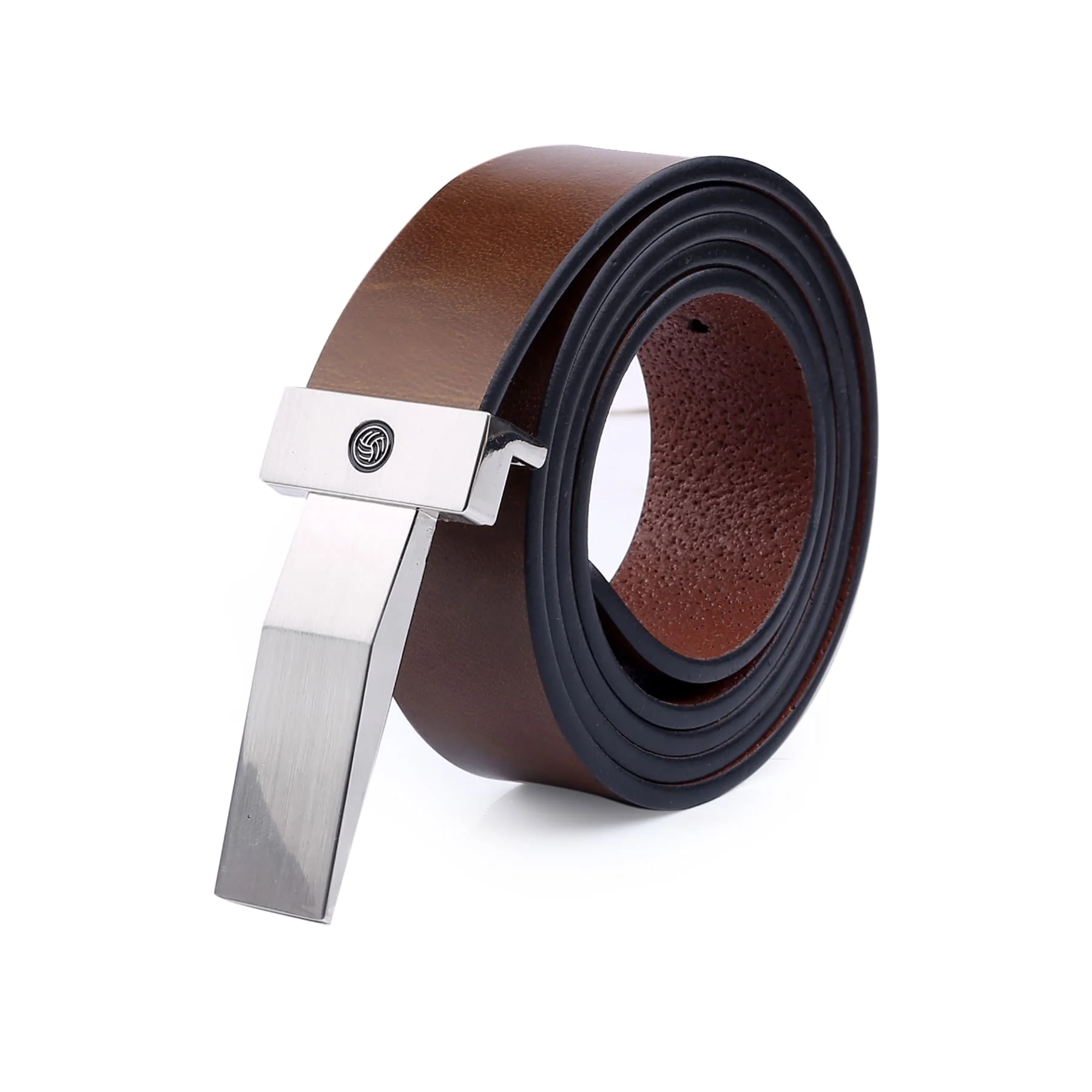 Bacca Bucci Genuine Leather Formal Dress Belts with a Stylish Finish & a Nickel-Free Buckle - Image 4