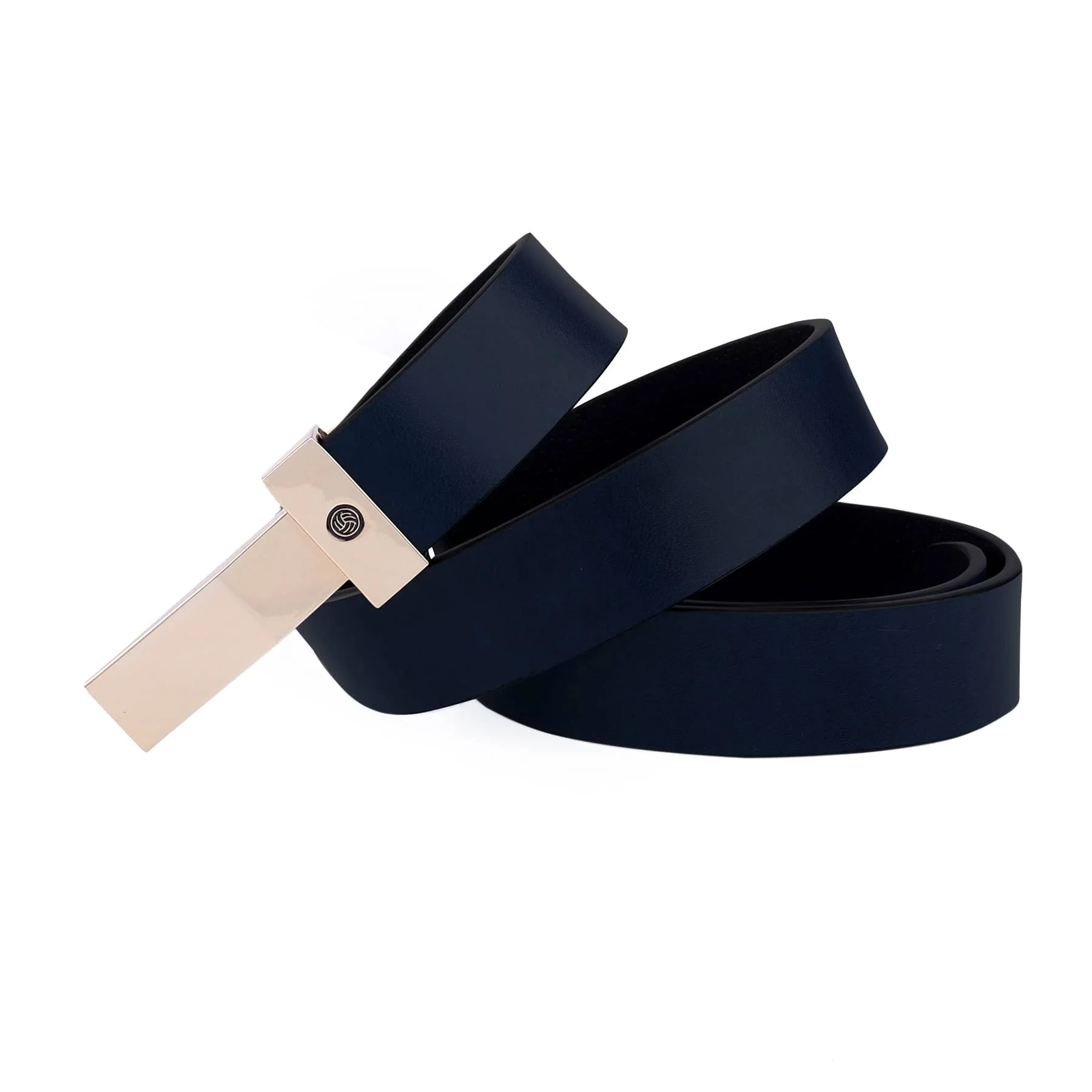 Bacca Bucci Genuine Leather Formal Dress Belts with a Stylish Finish & a Nickel-Free Buckle - Image 2
