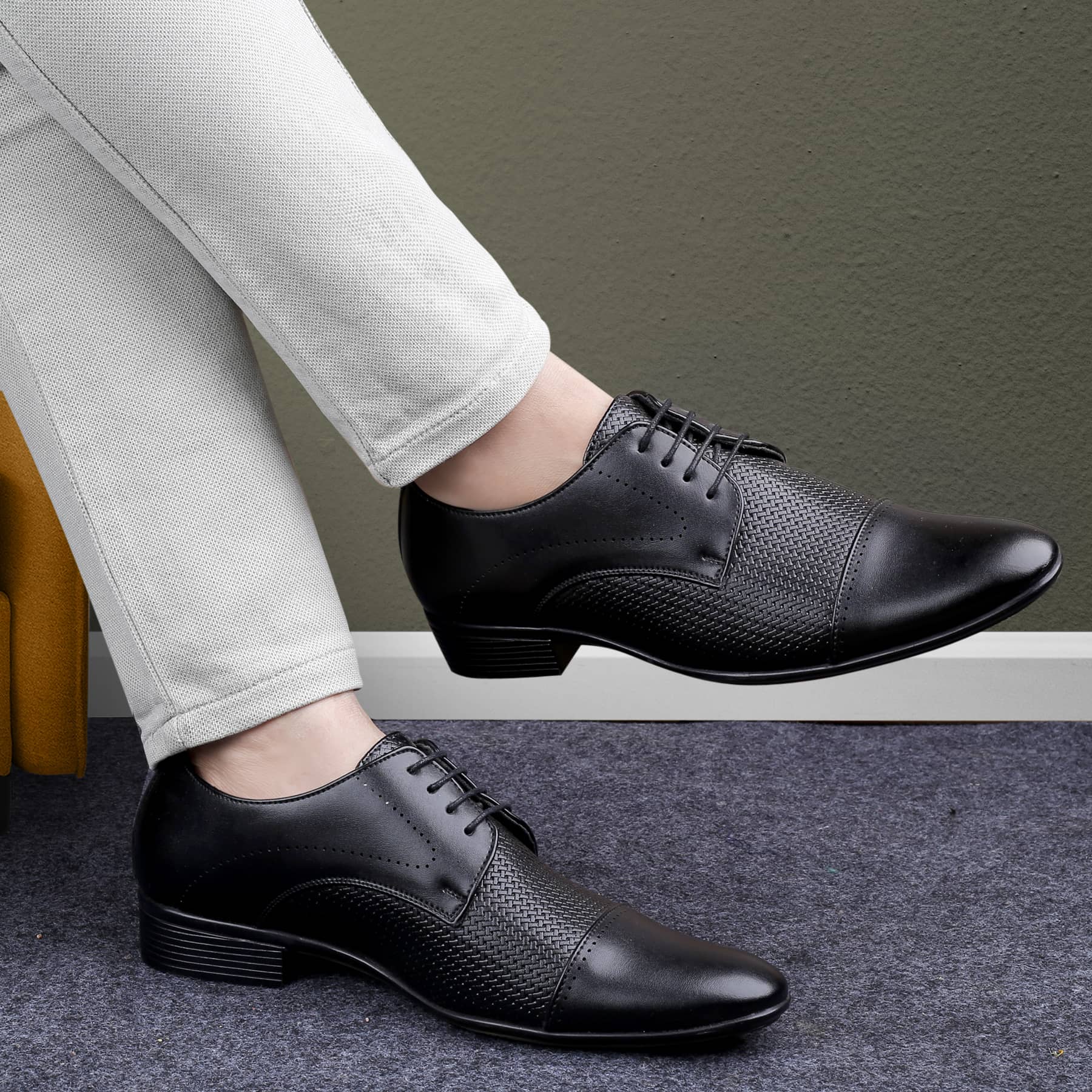 Bacca Bucci HOMER Formal Shoes with Superior Comfort | All Day Wear Office Or Party Lace-up Shoes - Image 9