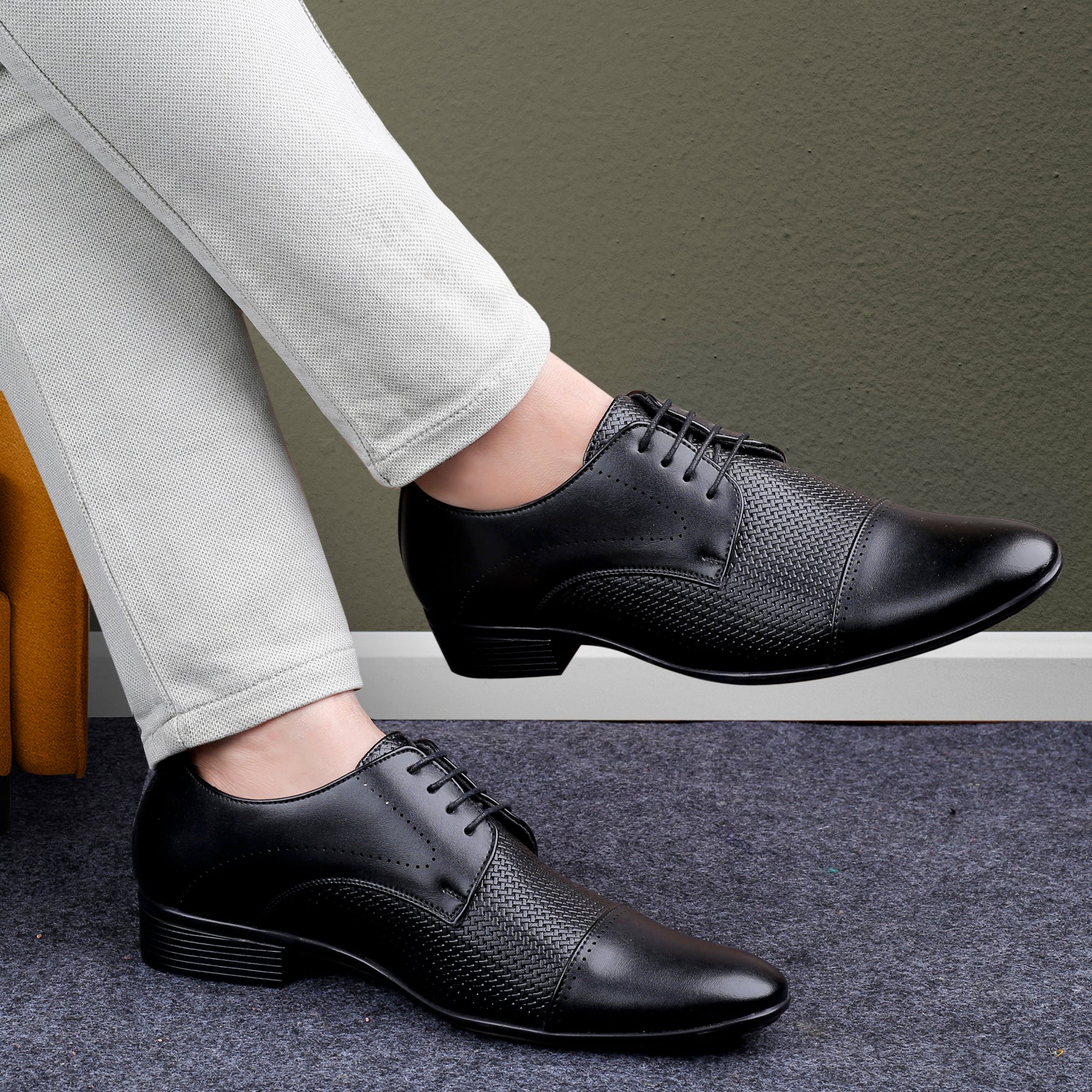 Bacca Bucci HOMER Formal Shoes with Superior Comfort | All Day Wear Office Or Party Lace-up Shoes - Image 3