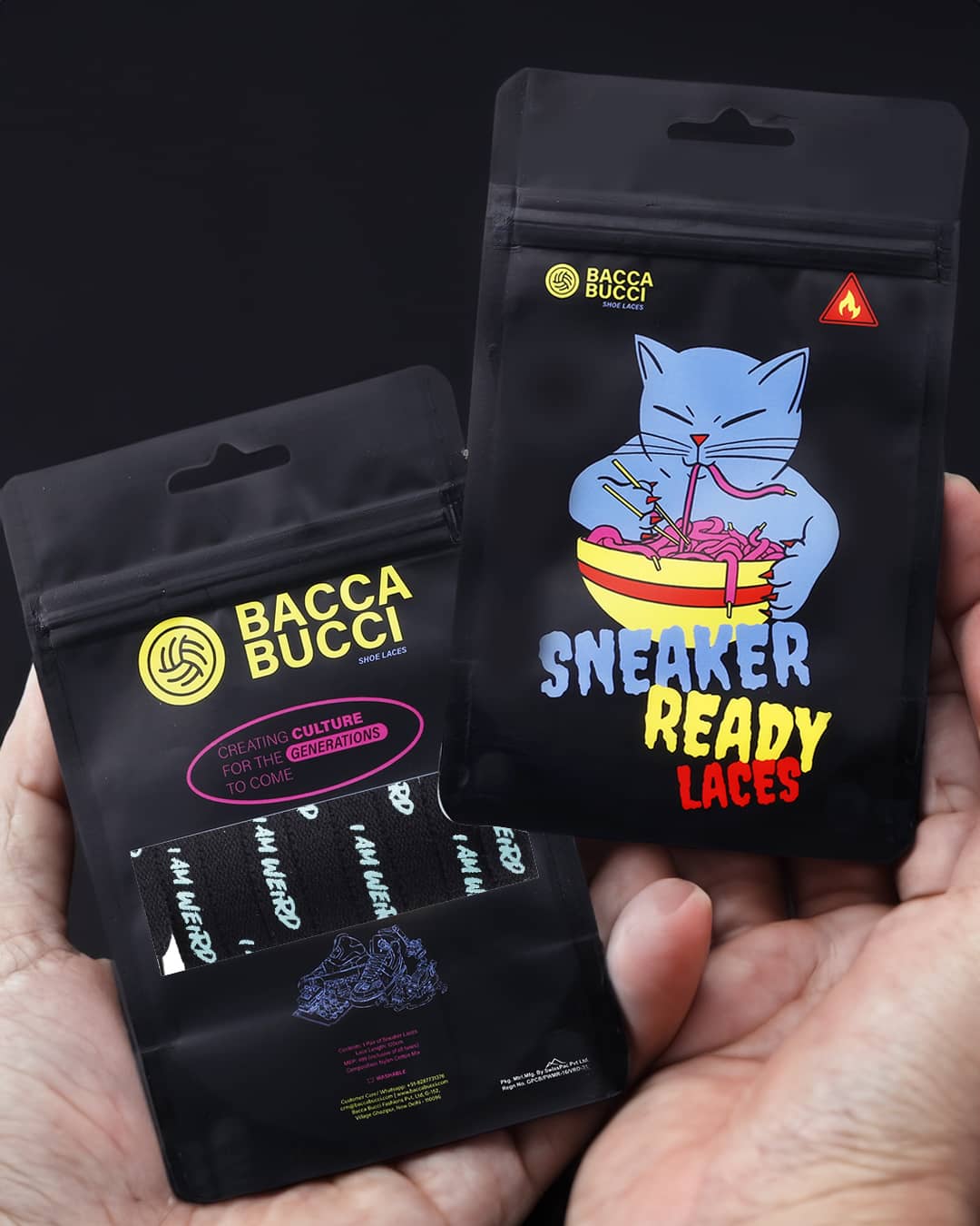 Bacca Bucci "I AM WEIRD" Sneaker Laces - Image 15
