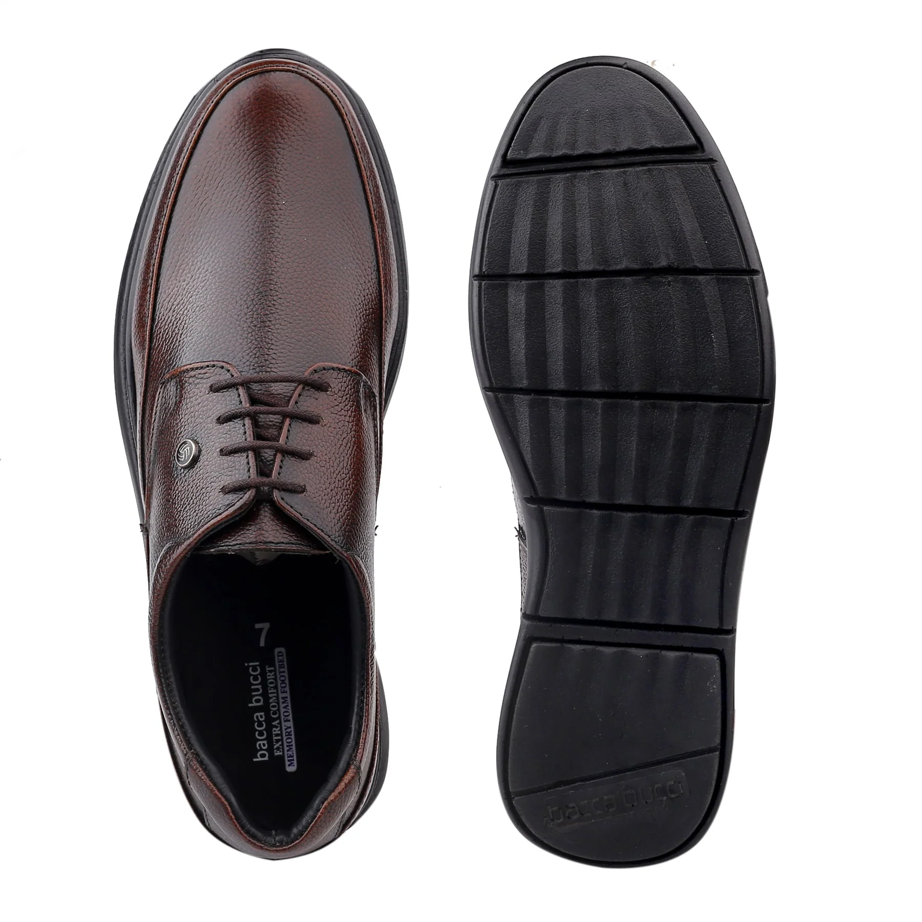 Bacca Bucci Leather Office Lace-ups Formal Shoes | UK- 06 to 14 - Image 7
