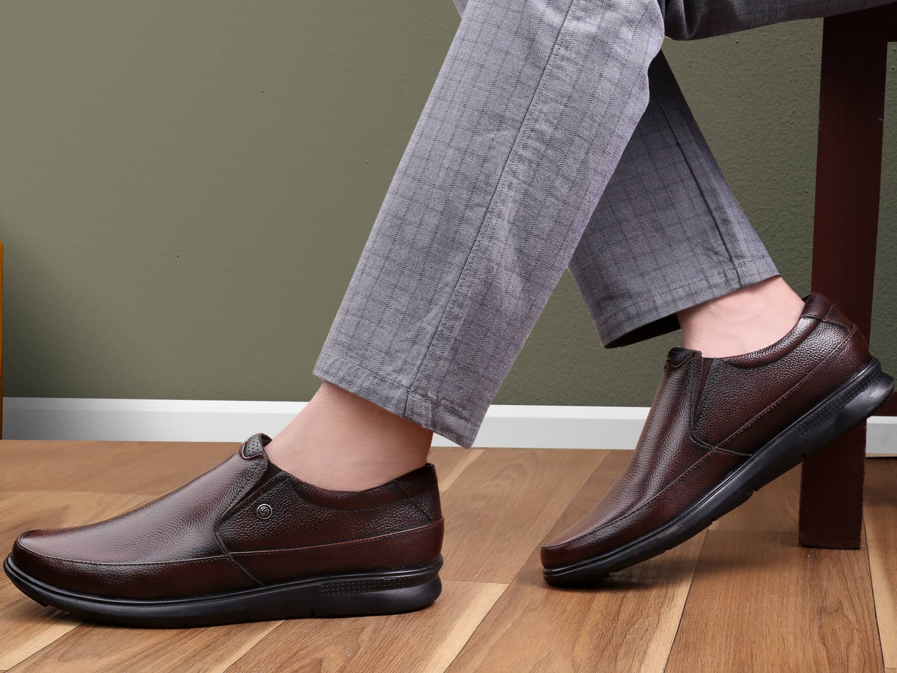 Bacca Bucci Leather Office Slip-ons Formal Shoes | UK- 06 to 14 - Image 4