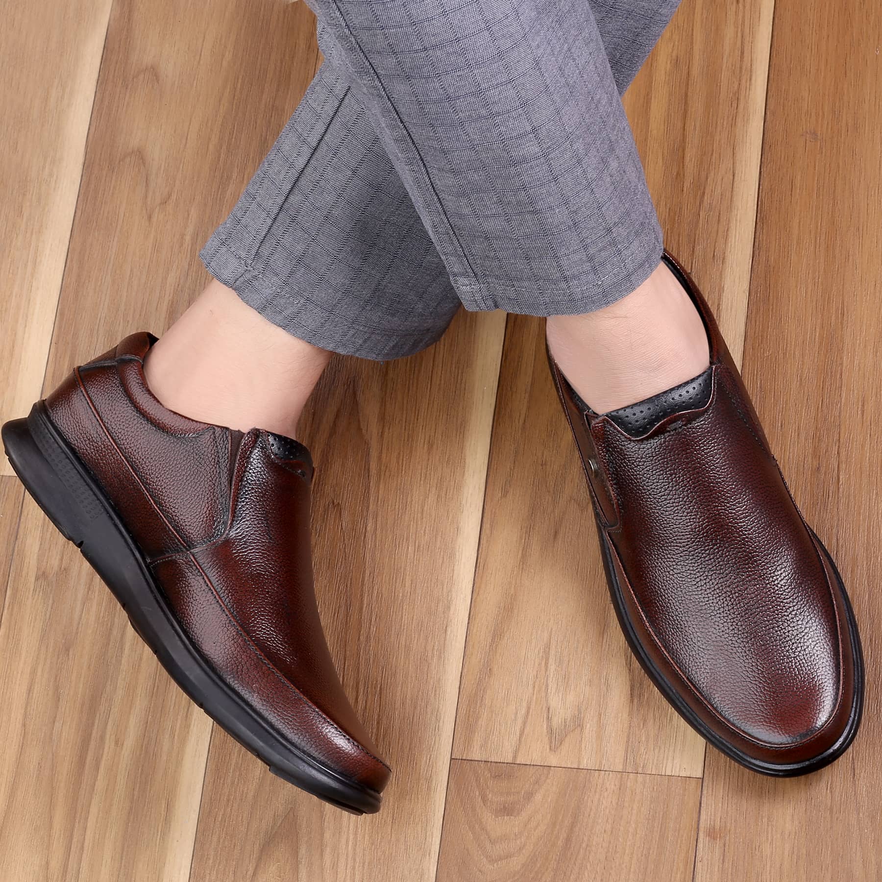 Bacca Bucci Leather Office Slip-ons Formal Shoes | UK- 06 to 14 - Image 11