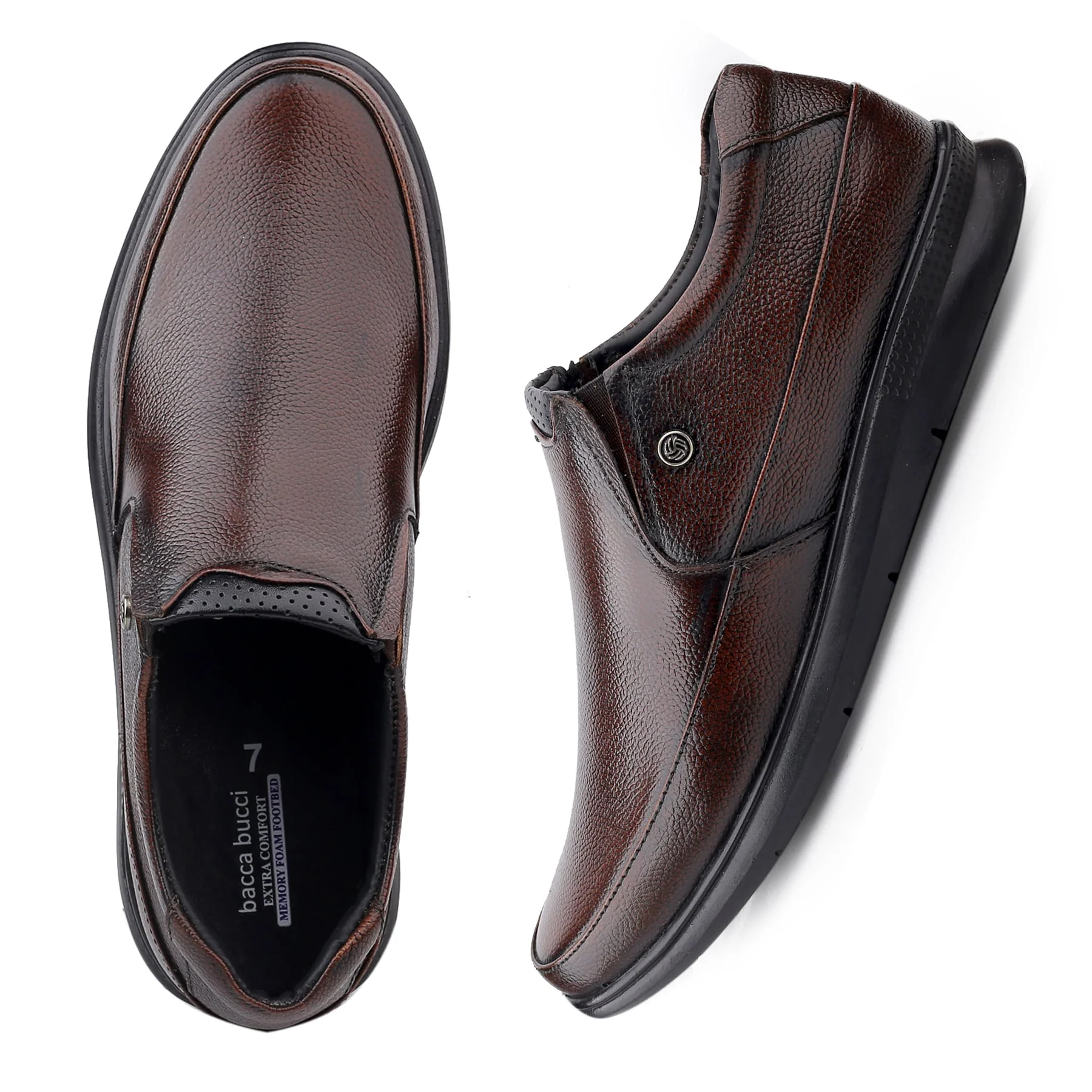 Bacca Bucci Leather Office Slip-ons Formal Shoes | UK- 06 to 14 - Image 14