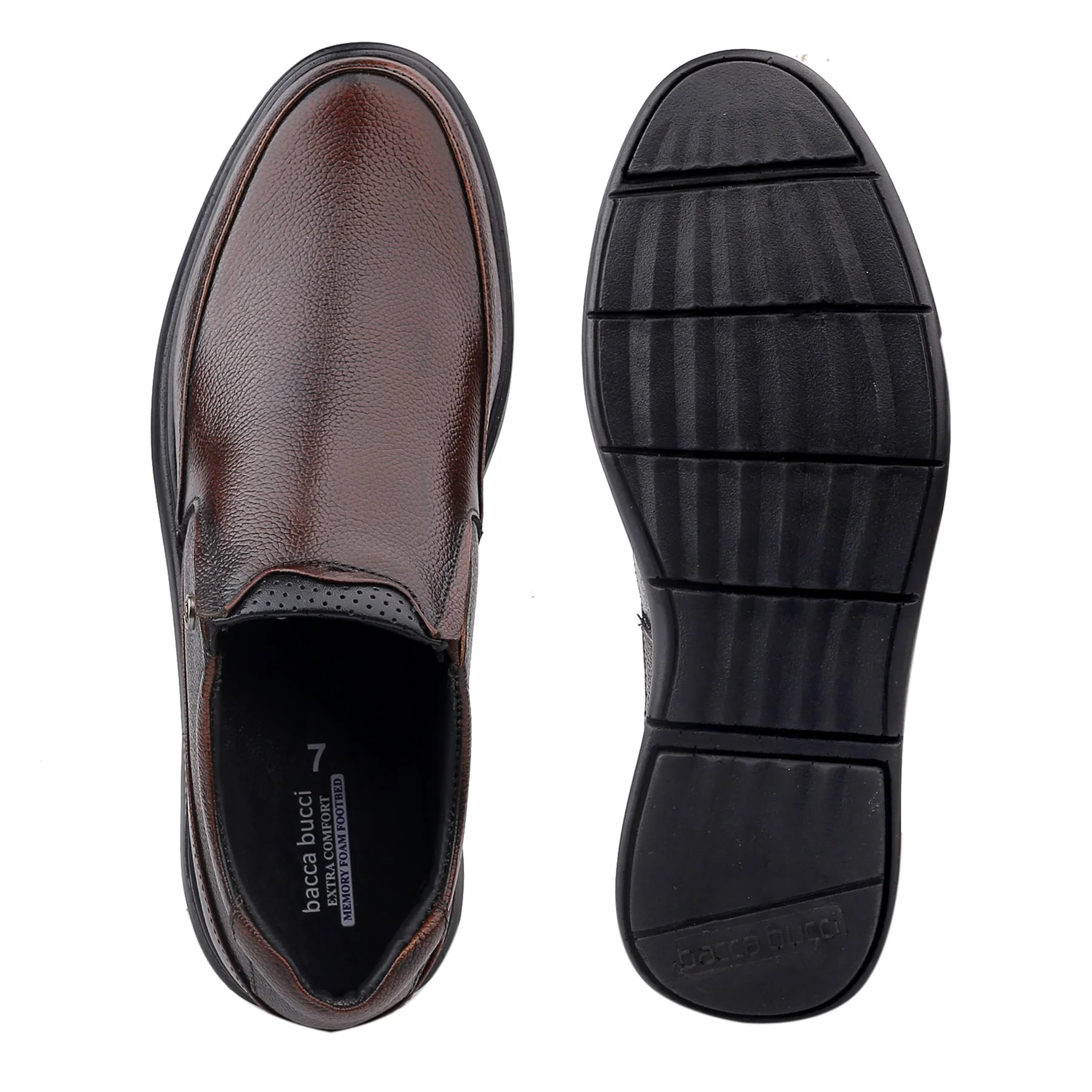 Bacca Bucci Leather Office Slip-ons Formal Shoes | UK- 06 to 14 - Image 16
