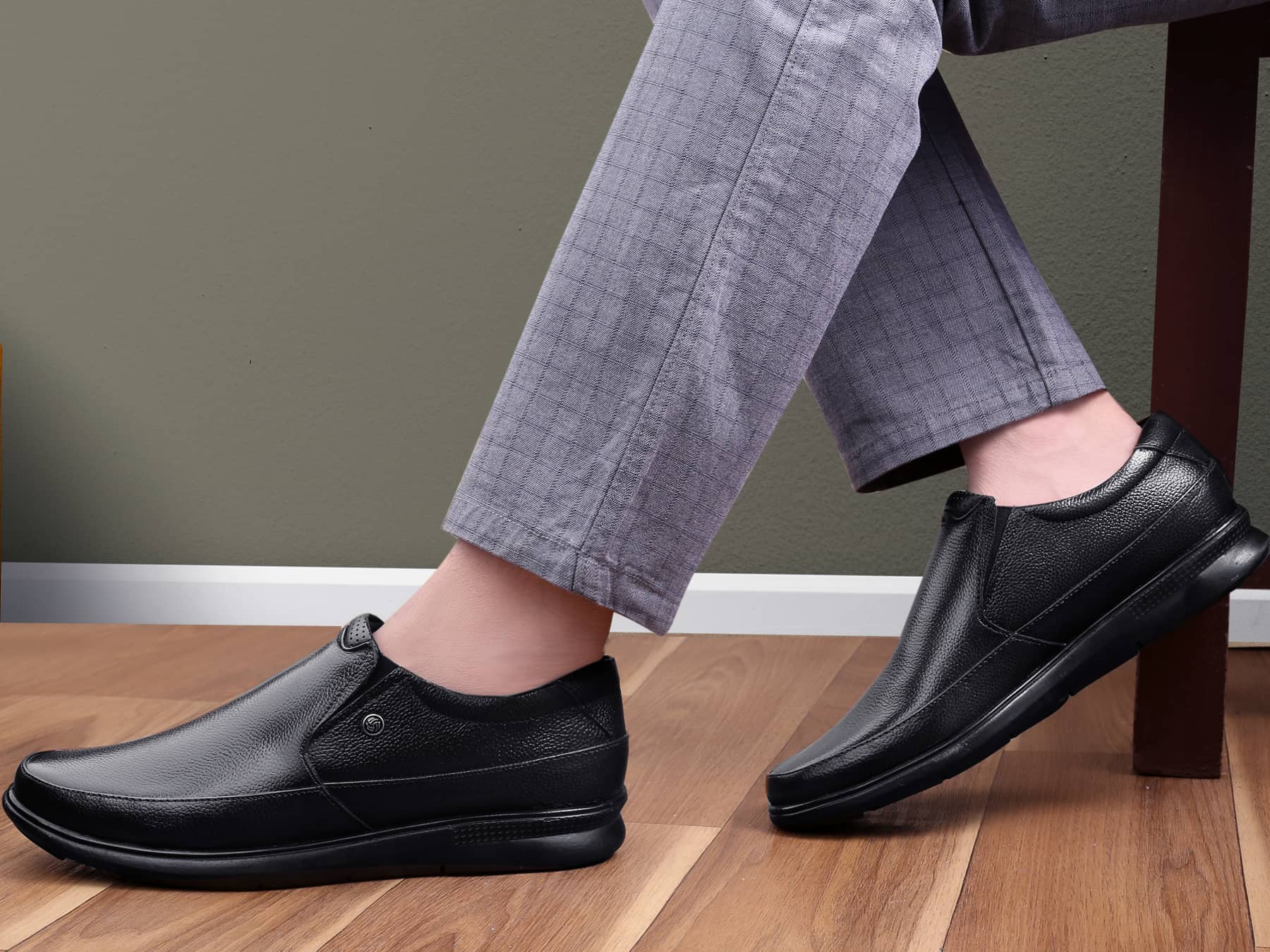 Bacca Bucci Leather Office Slip-ons Formal Shoes | UK- 06 to 14 - Image 4