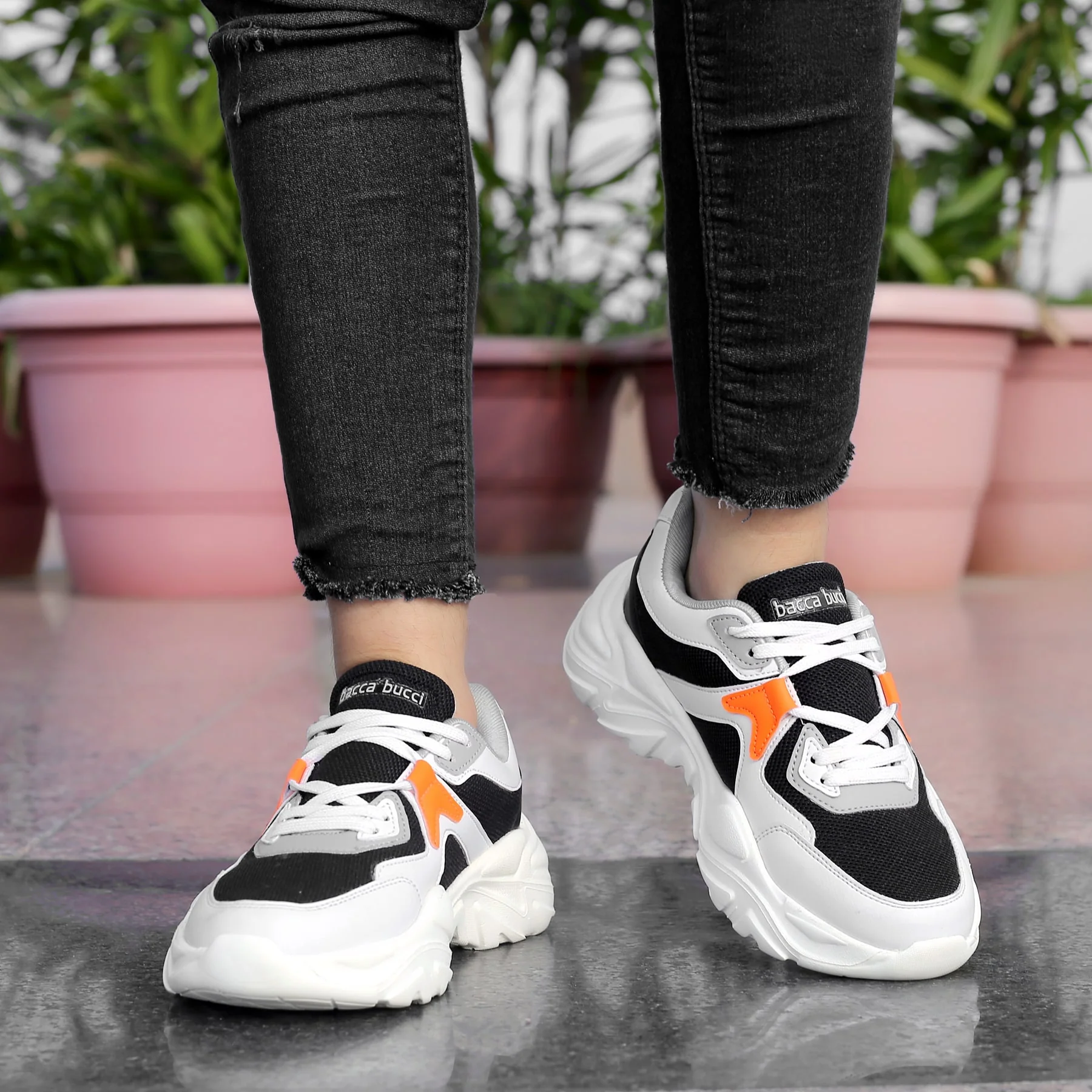 Bacca Bucci MARINE Low-top Platform Fashion Sneakers For Women | StreetWear Chunky Sneakers - Image 3