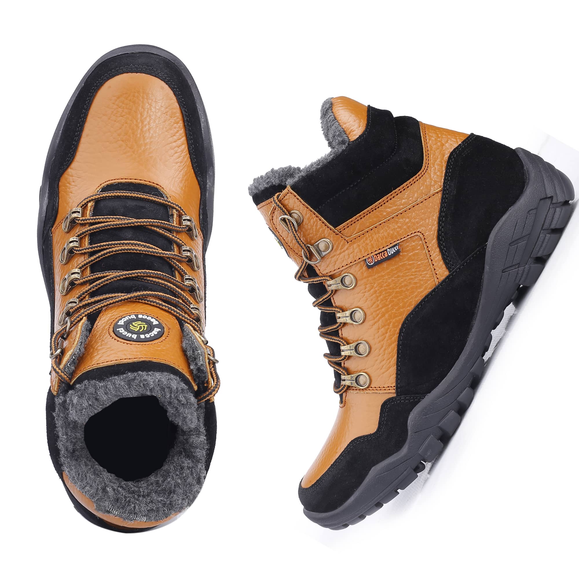 Bacca Bucci Genuine leather Grain Boots with Fur - Image 7