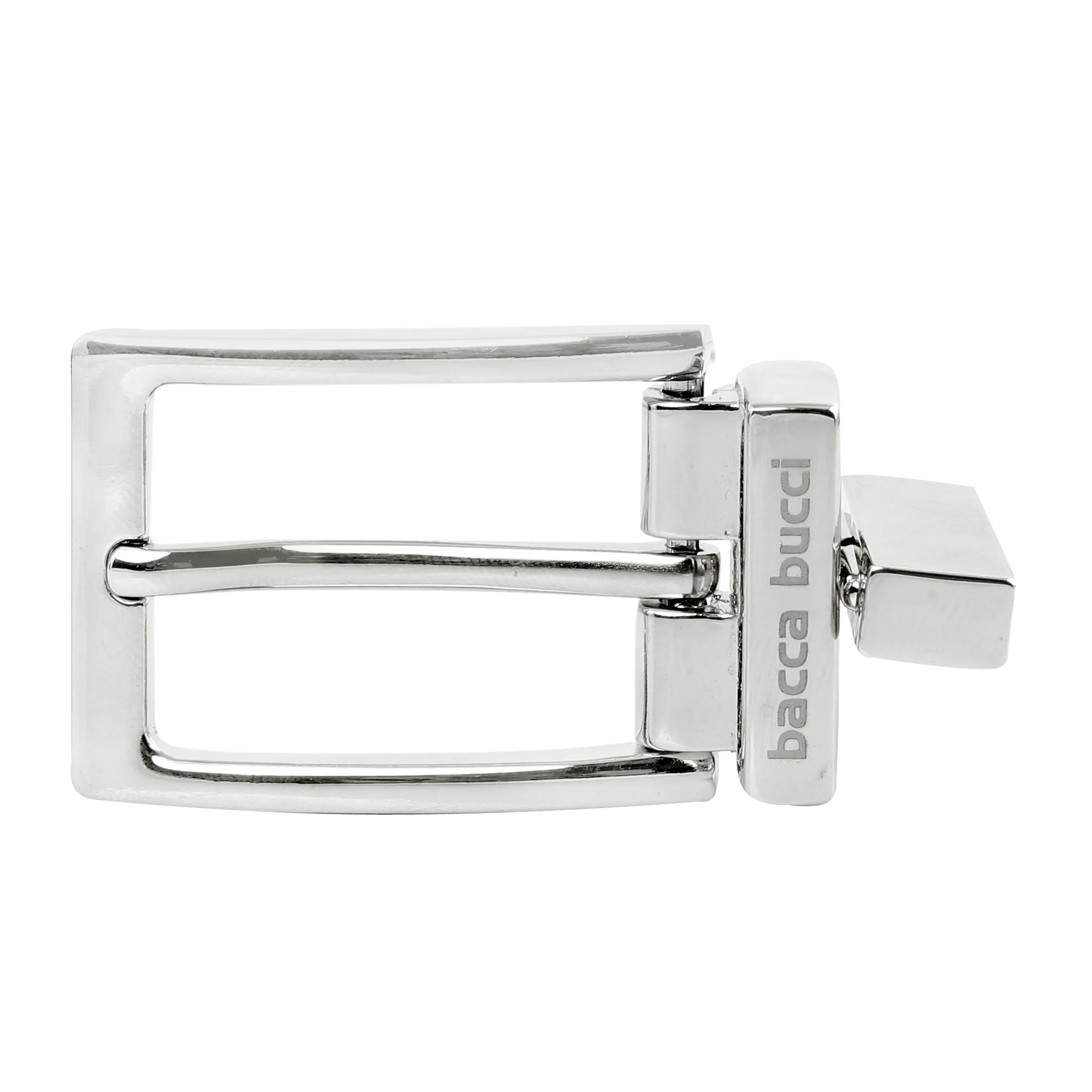 Bacca Bucci Men's 35MM  Nickle-Free Reversible Clamp Belt Buckle with Branding - Image 5