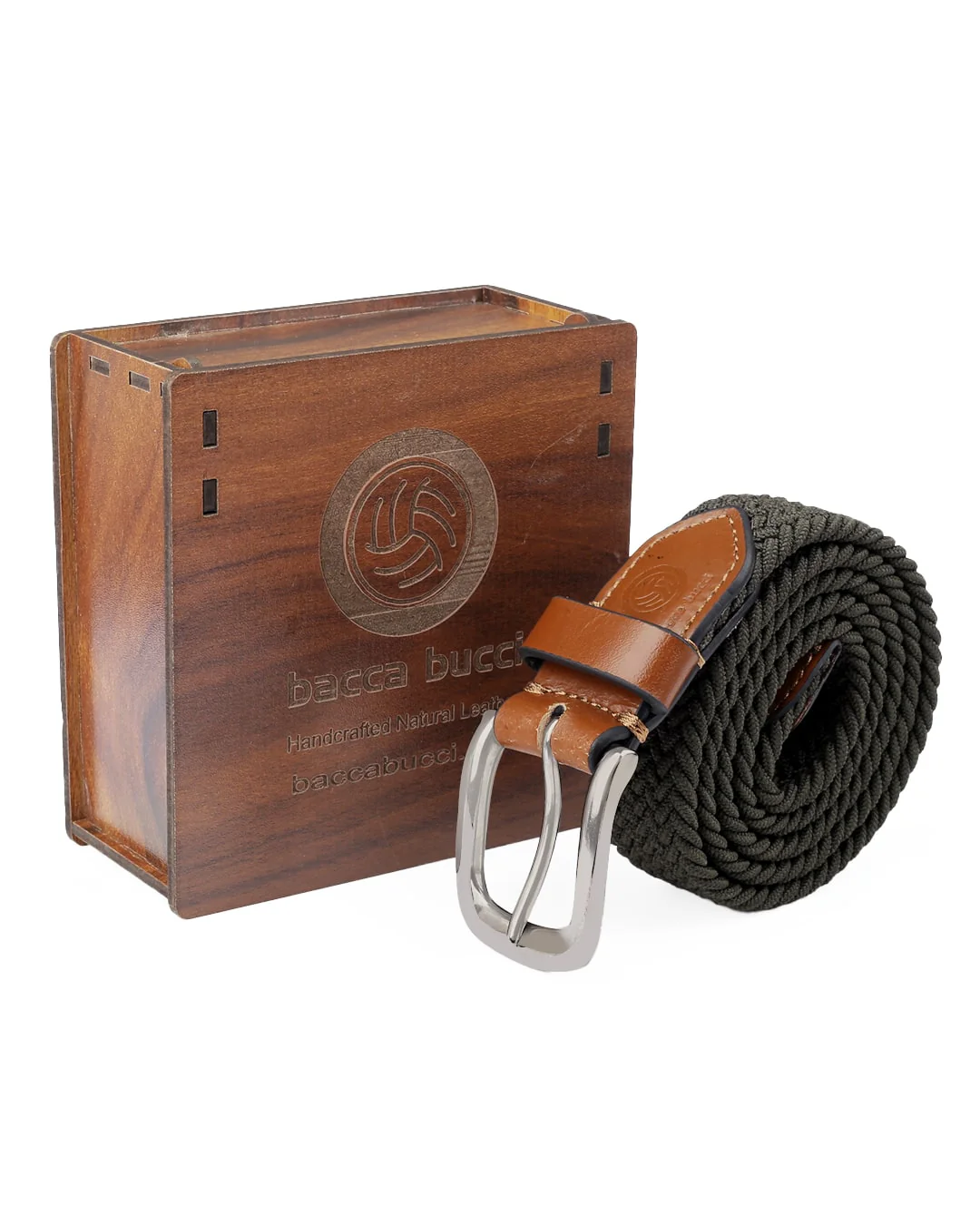 Bacca Bucci Men's Premium Elastic Braided Stretch Belt—Perfect for Golf, Casual, and Everyday Wear - Image 20