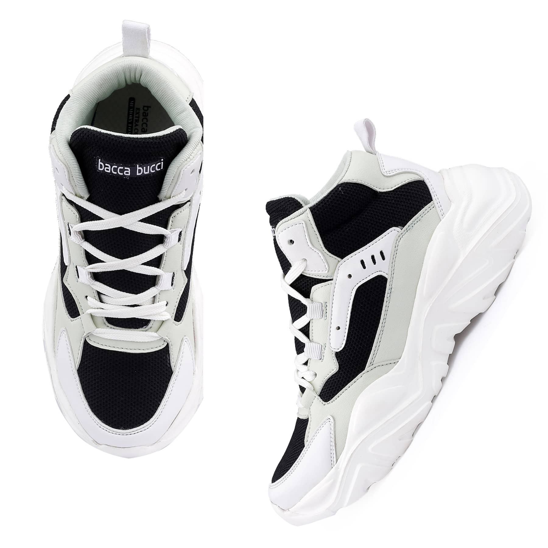 Bacca Bucci NYRA Mid-top Platform Fashion Sneakers For Women | StreetWear Chunky Sneakers - Image 5