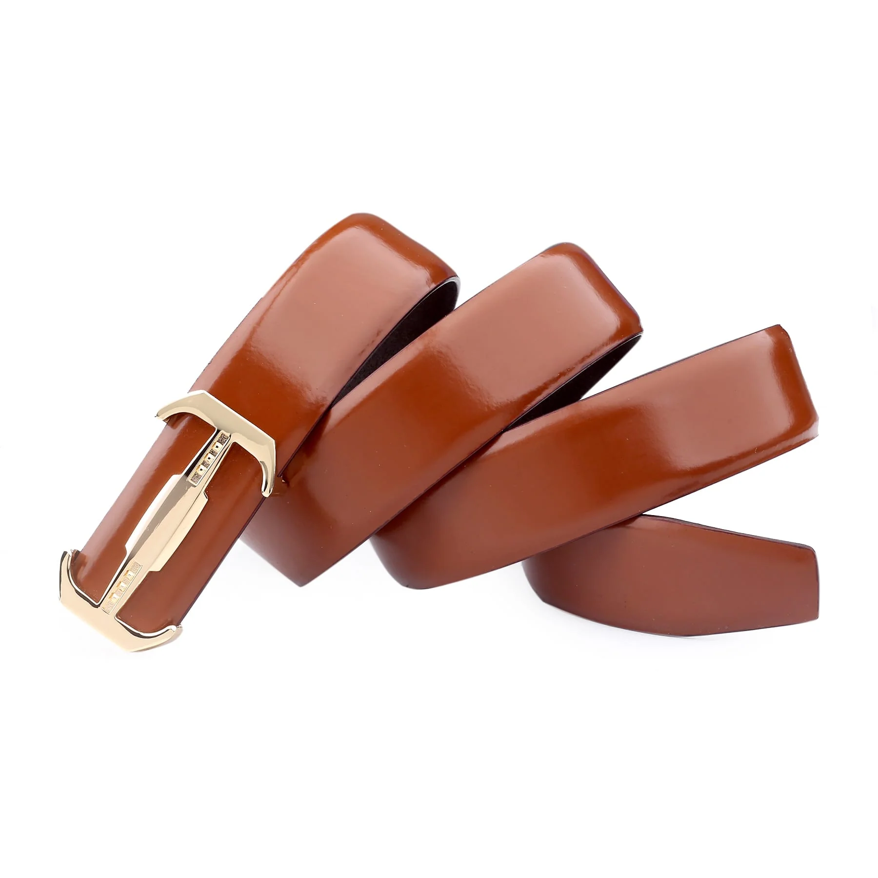 Bacca Bucci Genuine Leather Formal Dress Belts with a Stylish Finish and Nickel-Free Buckle - Image 2