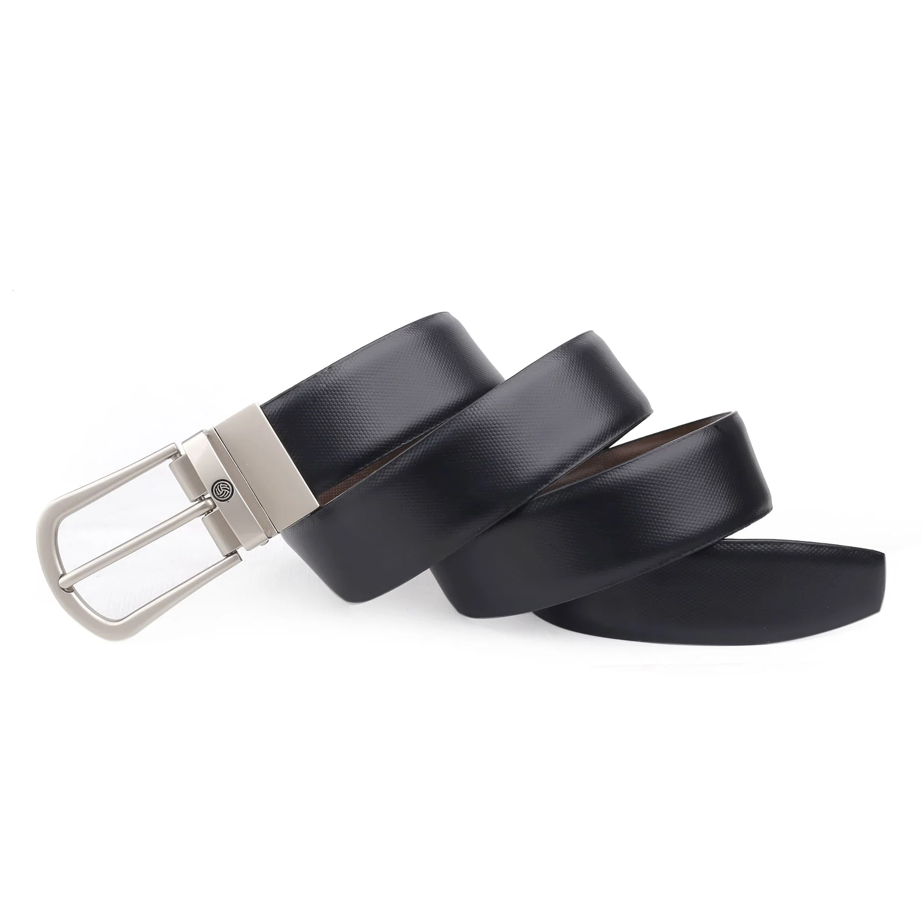 Bacca Bucci Reversible Genuine Leather Formal Dress Belts - Image 2