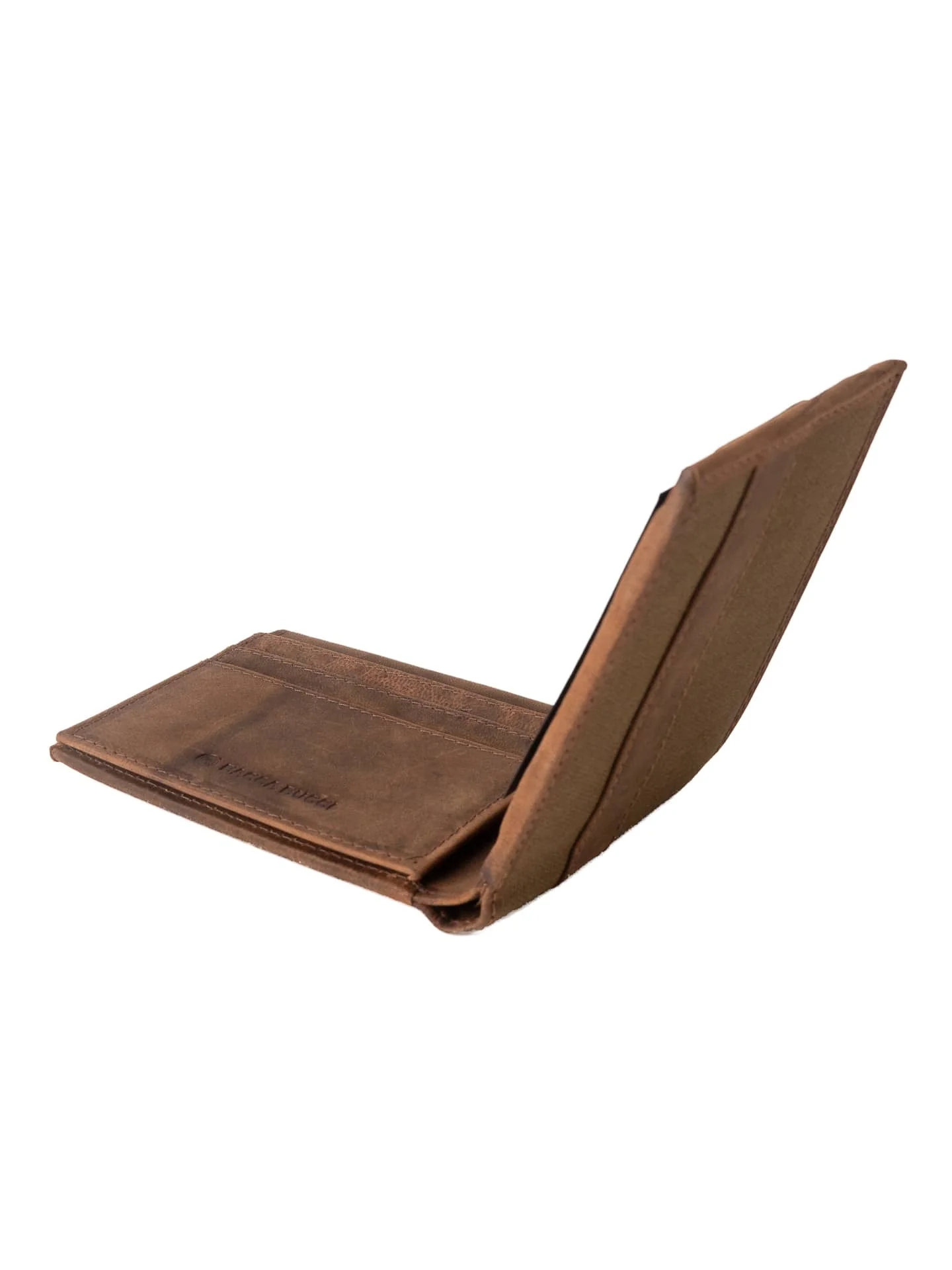 Bacca Bucci Rustic Rover Leather & Canvas Wallet - Image 6