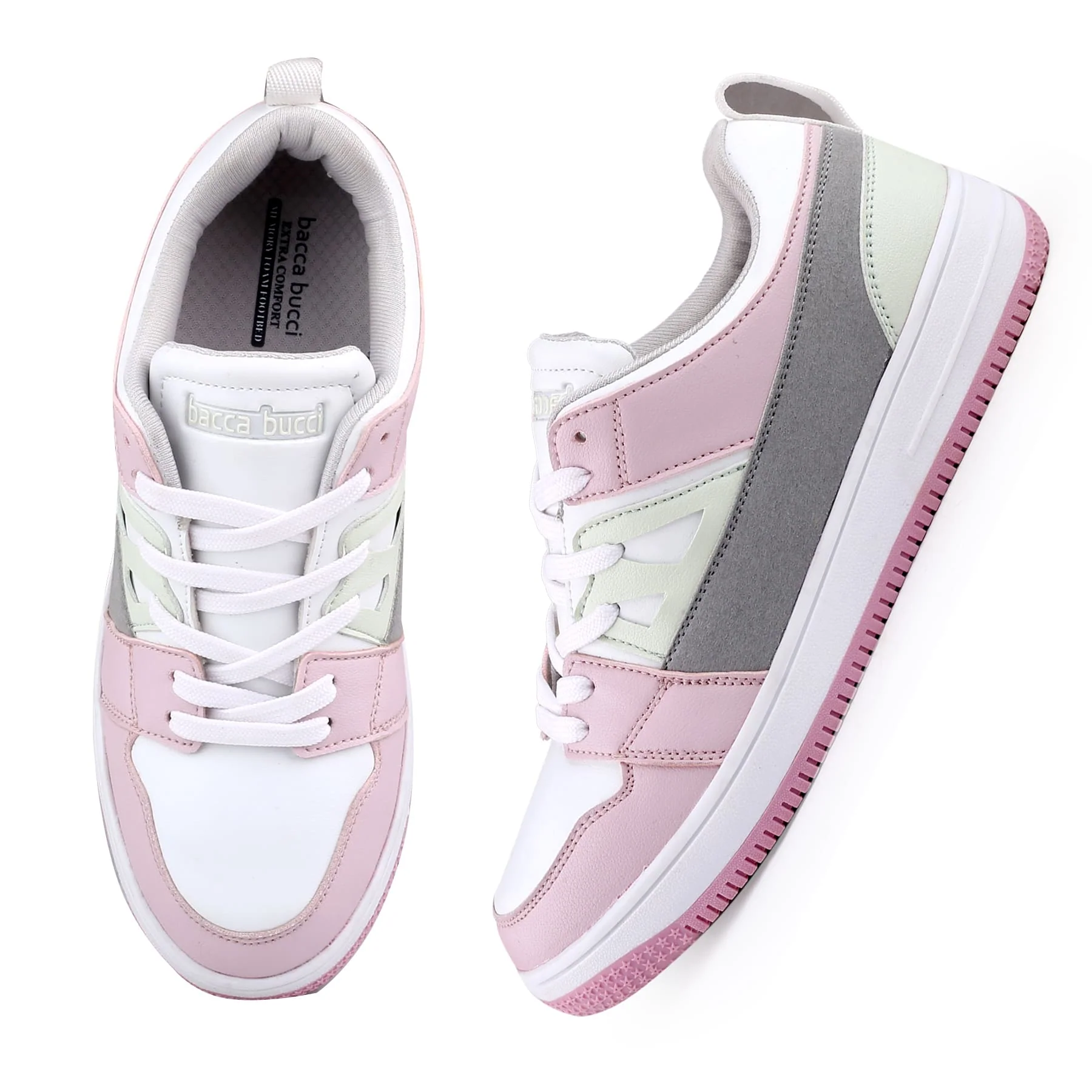 Bacca Bucci SERENITY Low Top Flat Sole Fashion Women's Sneakers - Image 19