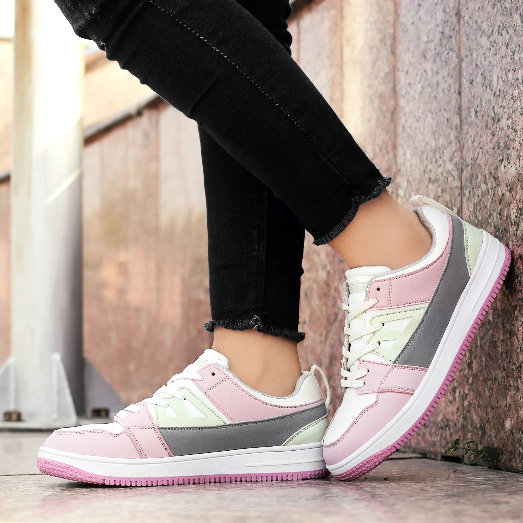 Bacca Bucci SERENITY Low Top Flat Sole Fashion Women's Sneakers - Image 3