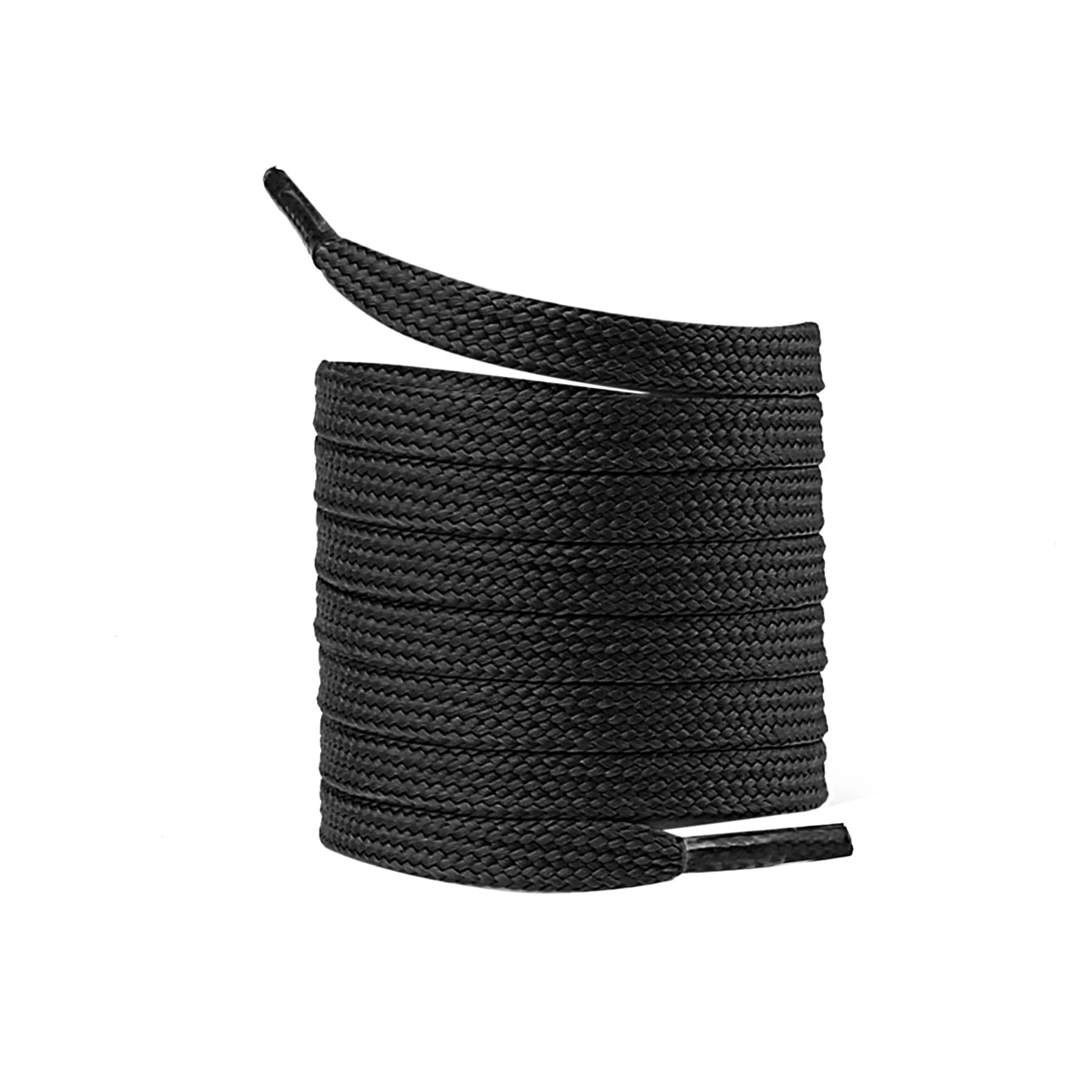 Bacca Bucci Sneaker Shoe Laces | Flat | Black- Blue - Image 5