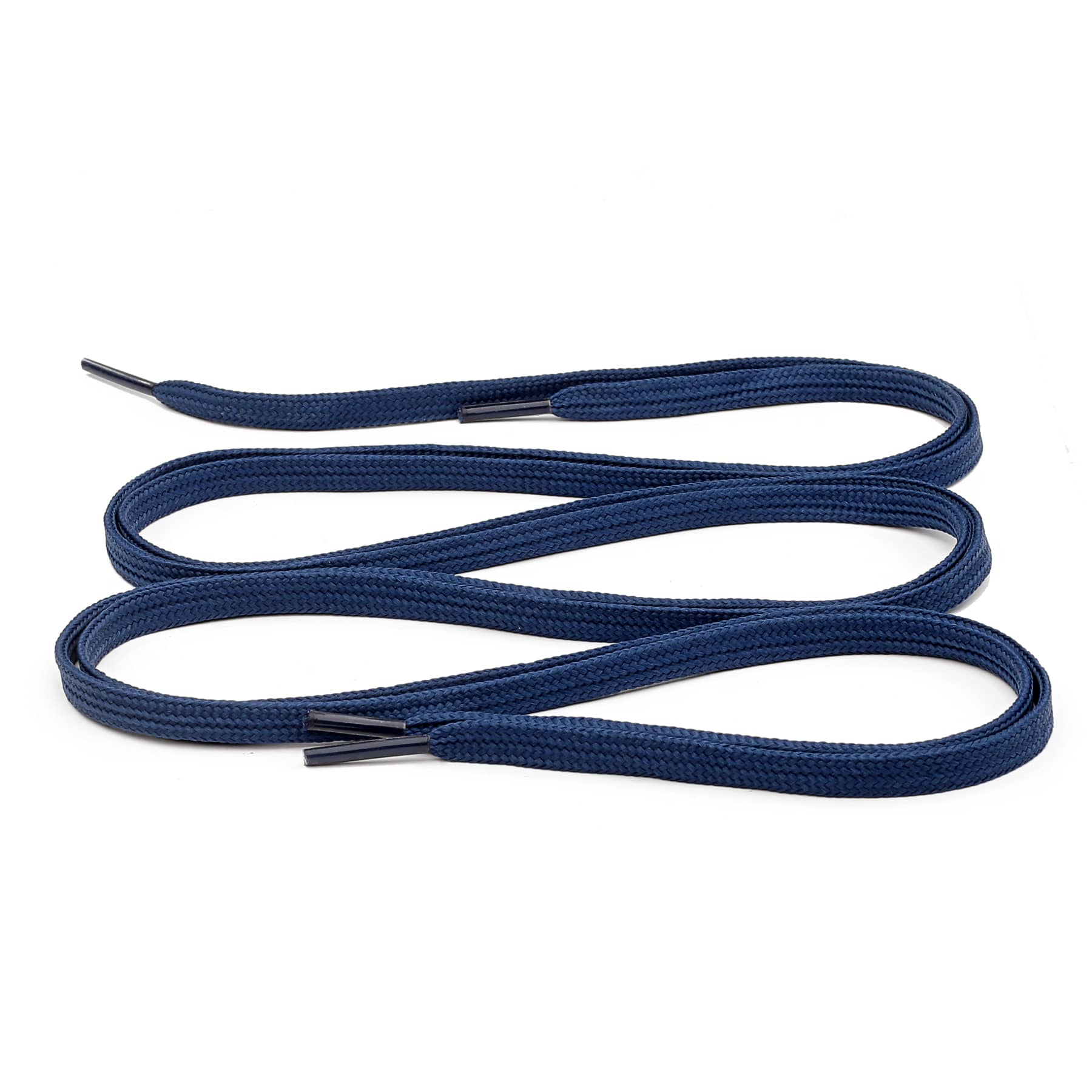 Bacca Bucci Sneaker Shoe Laces | Flat | Black-Sky Blue - Image 36