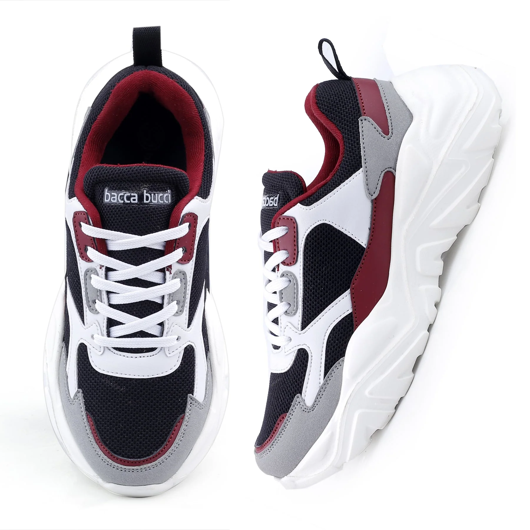 Bacca Bucci SPARK Low-top Platform ColorBlock Fashion Sneakers For Women | StreetWear Chunky Sneakers - Image 13