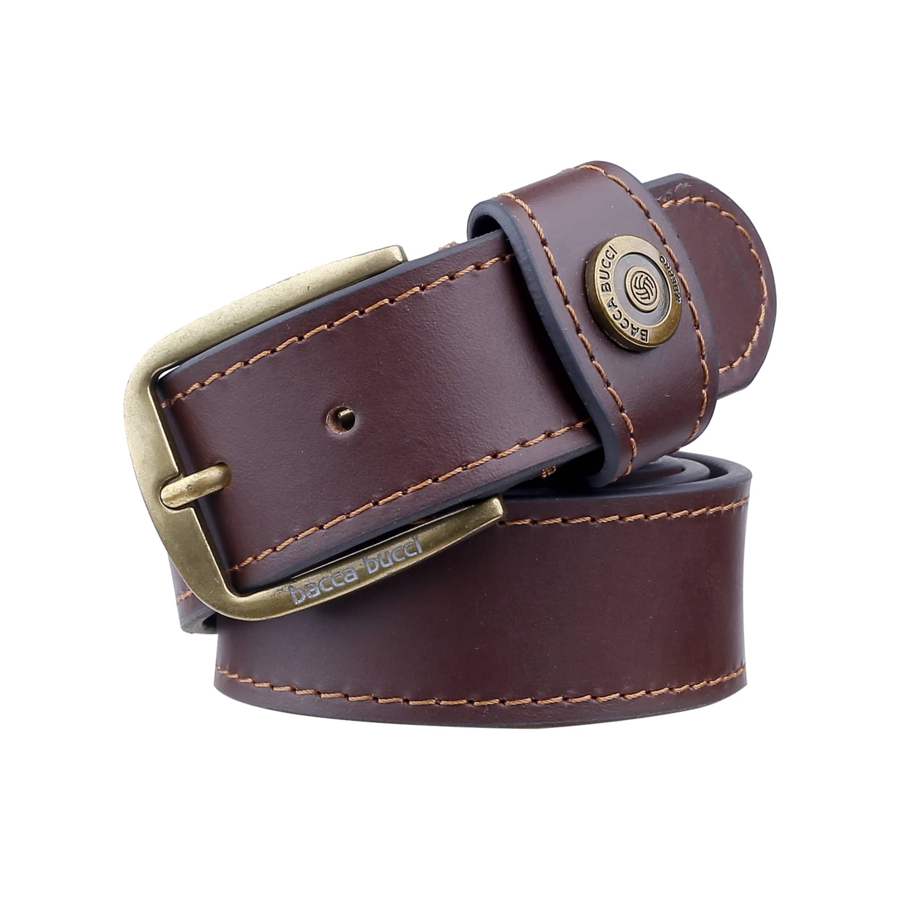 Bacca Bucci Thick and Rugged Genuine Leather Casual jeans Belt for Men - Image 2