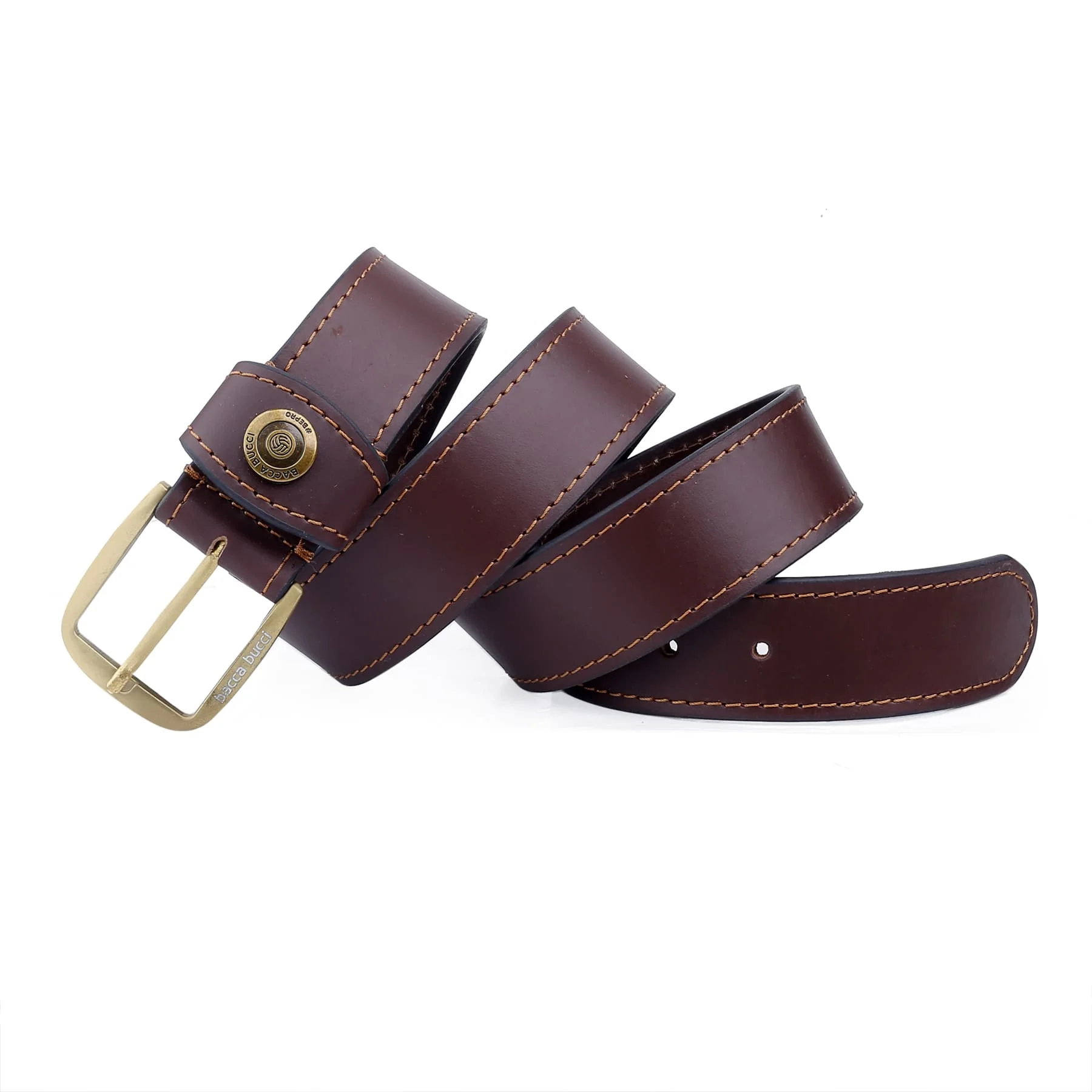 Bacca Bucci Thick and Rugged Genuine Leather Casual jeans Belt for Men - Image 3