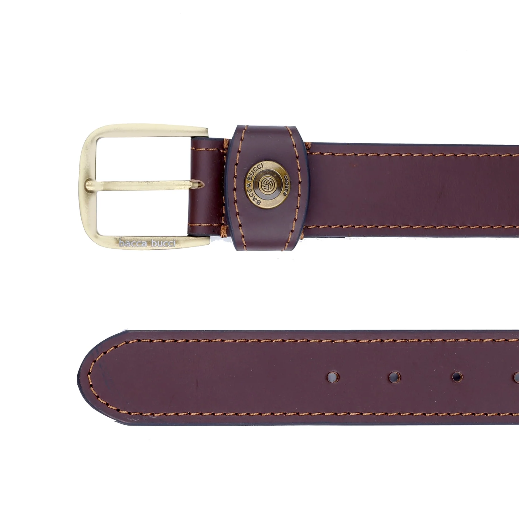 Bacca Bucci Thick and Rugged Genuine Leather Casual jeans Belt for Men - Image 4