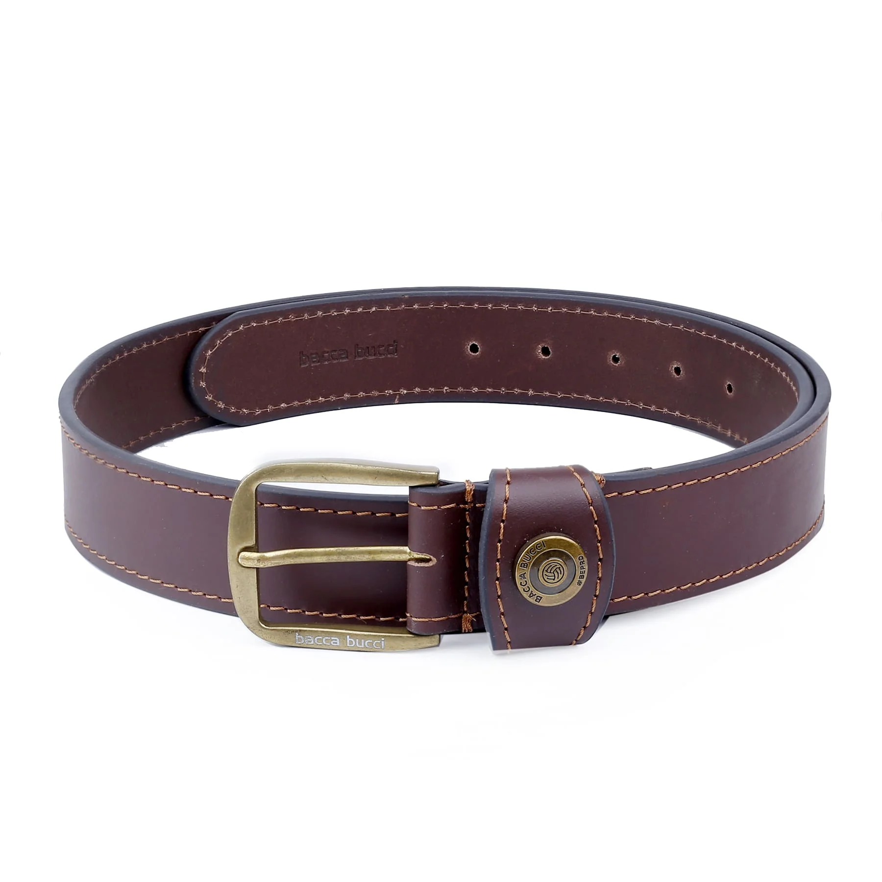 Bacca Bucci Thick and Rugged Genuine Leather Casual jeans Belt for Men - Image 5