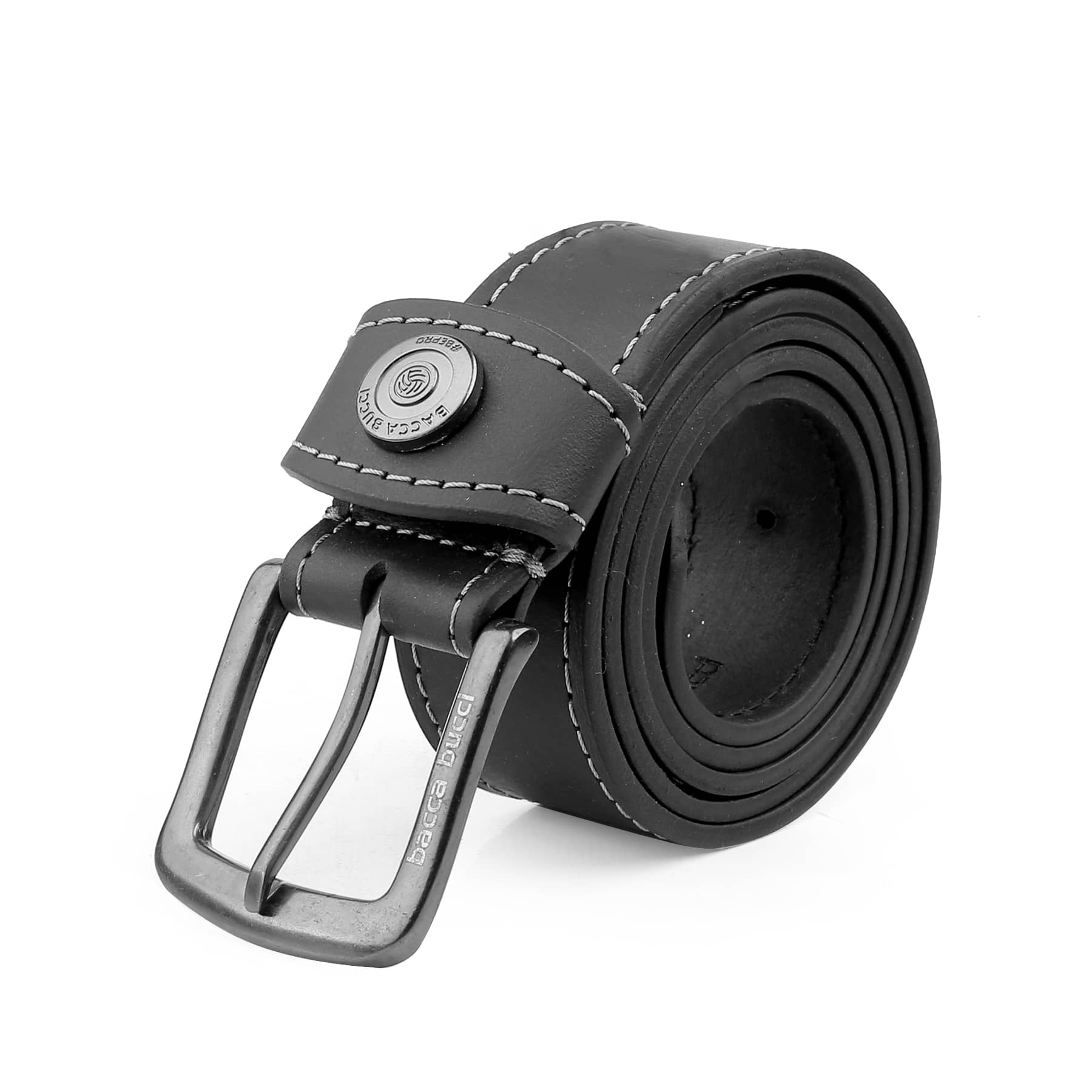 Bacca Bucci Thick and Rugged Genuine Leather Casual jeans Belt for Men - Image 7