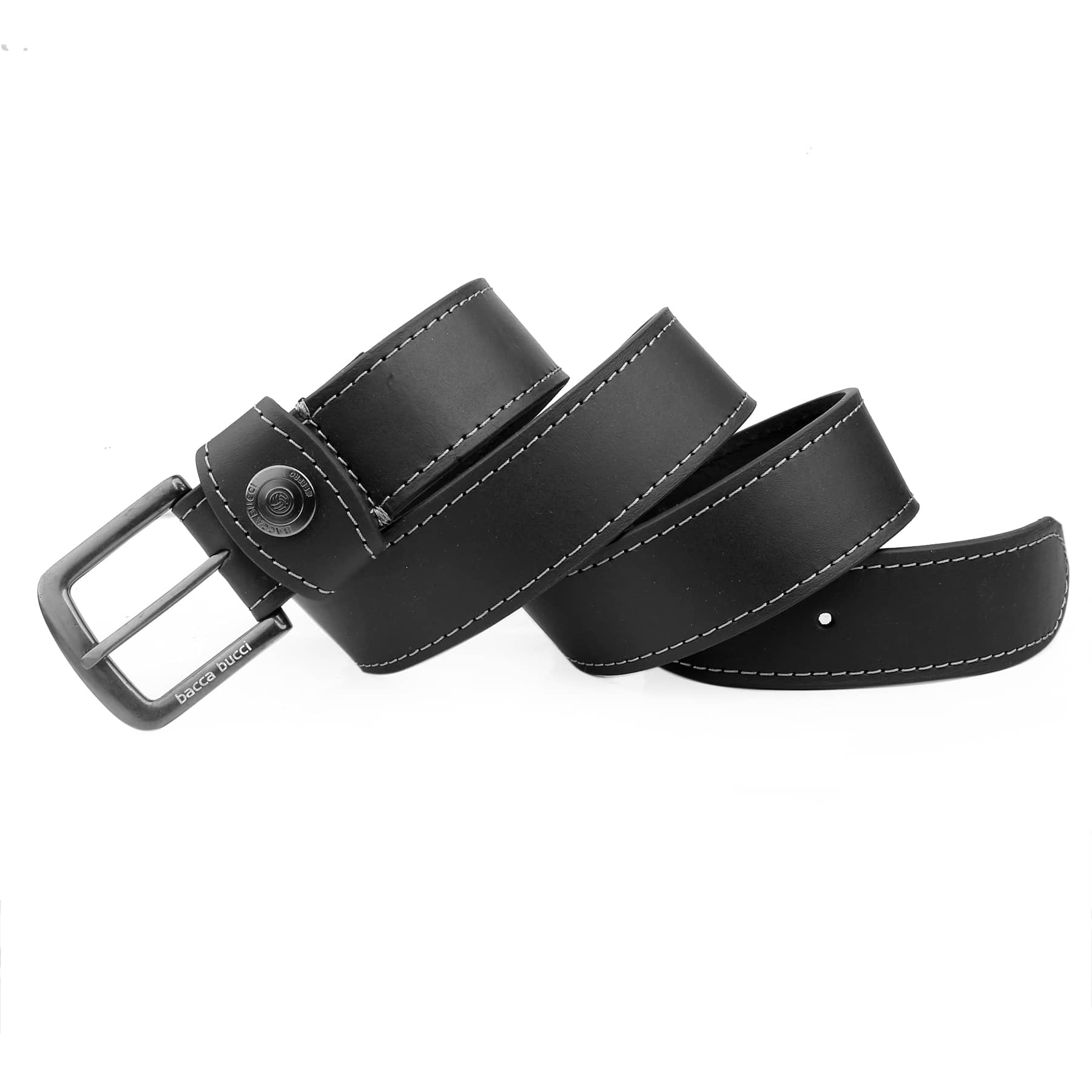 Bacca Bucci Thick and Rugged Genuine Leather Casual jeans Belt for Men - Image 9