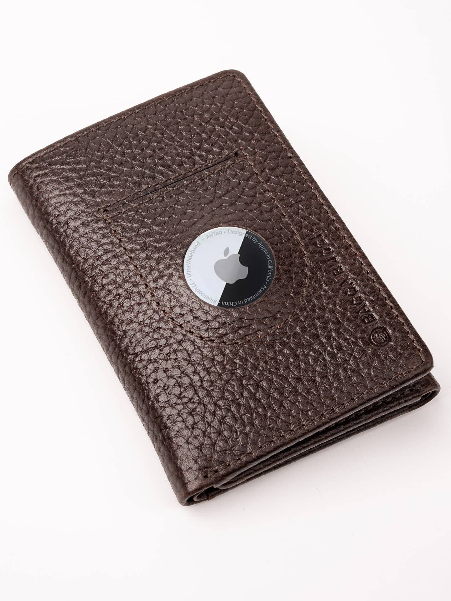 Bacca Bucci Trifold Leather Wallet with AirTag Holder (Only Wallet) - Image 5