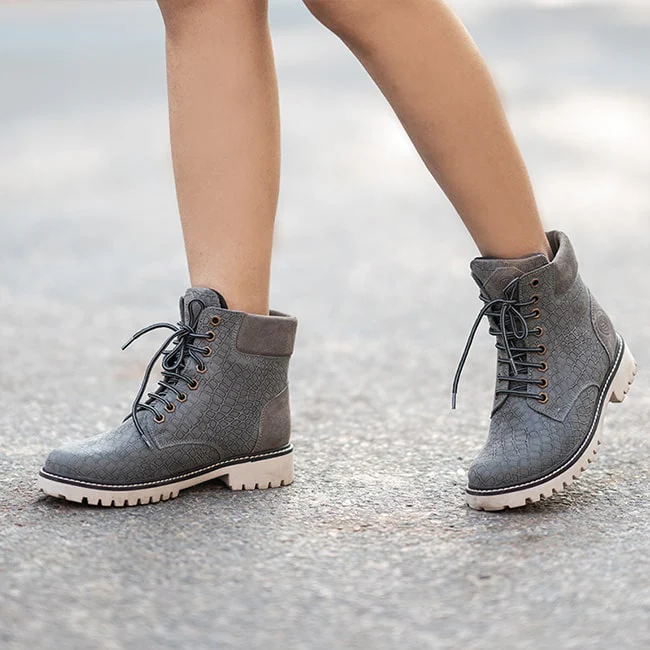 Bacca Bucci WOMEN Genuine-Leather High-Ankle Chukka Boots | Model Name: VIENNA - Image 11