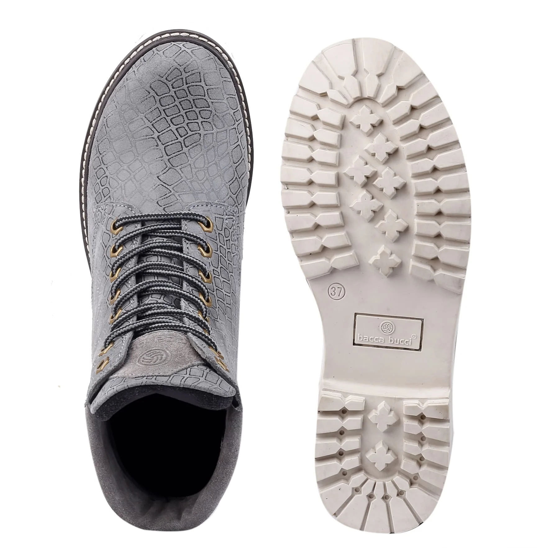 Bacca Bucci WOMEN Genuine-Leather High-Ankle Chukka Boots | Model Name: VIENNA - Image 14